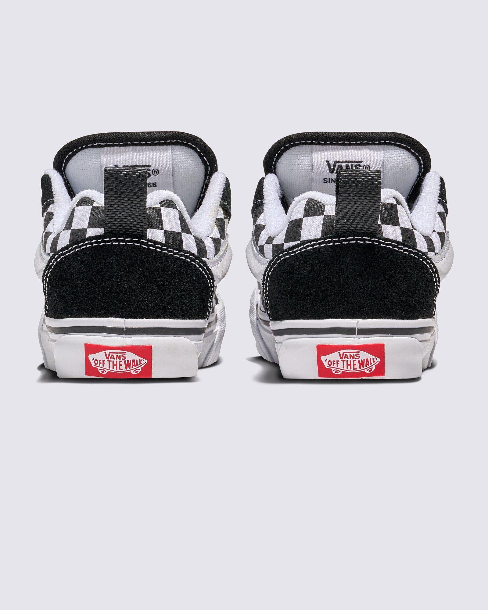 Vans Knu Skool Checkerboard Grade School Kids' "Black/White" Shoe​