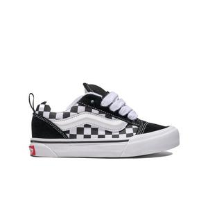 Vans Knu Skool Checkerboard "Black/White" Grade School Kids' Shoe