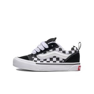 Vans Knu Skool Checkerboard "Black/White" Grade School Kids' Shoe