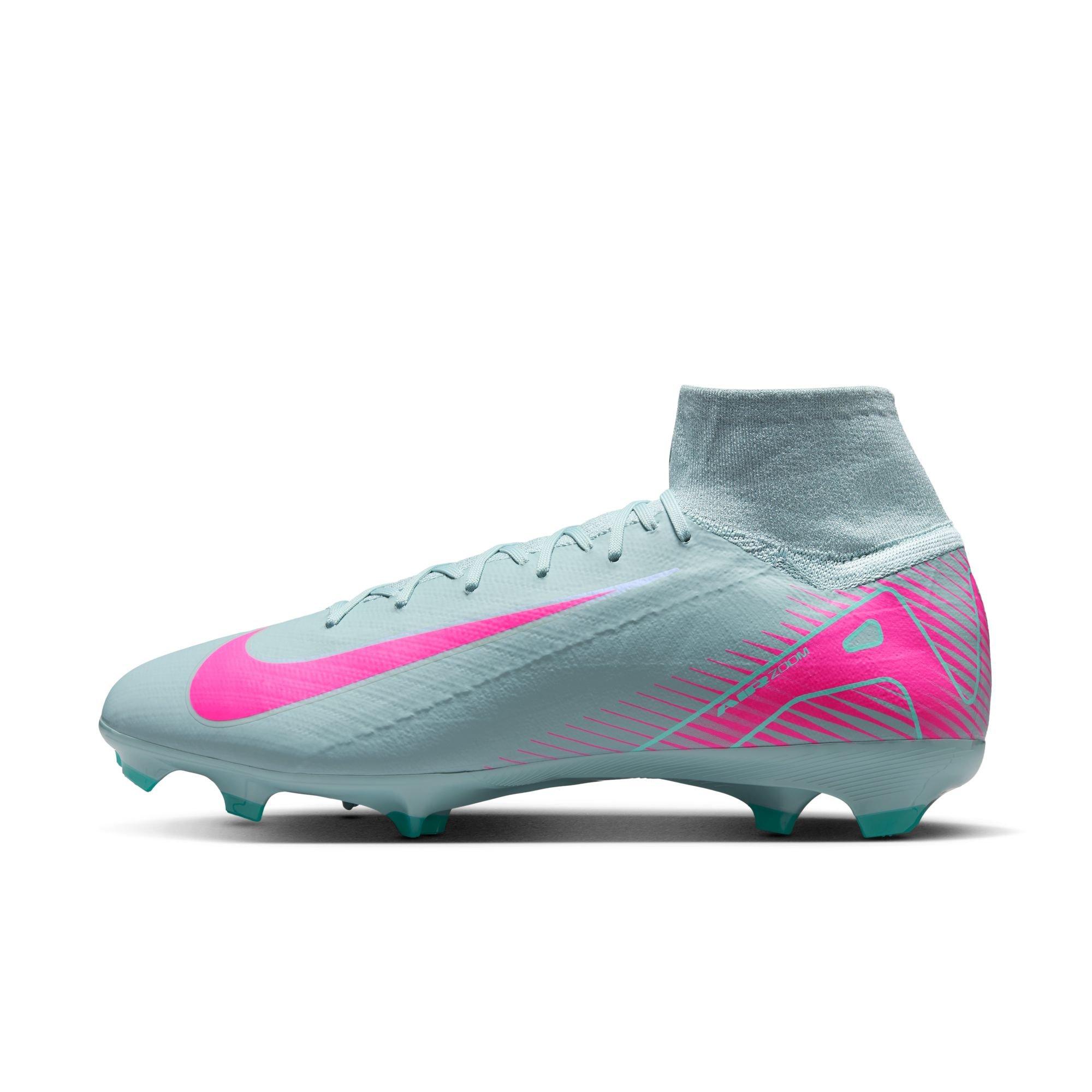 Nike Mercurial Superfly 10 Pro FG "Ocean Cube/Pink Blast" Men's Soccer Cleat - BLUE/PINK Thumbnail View 3