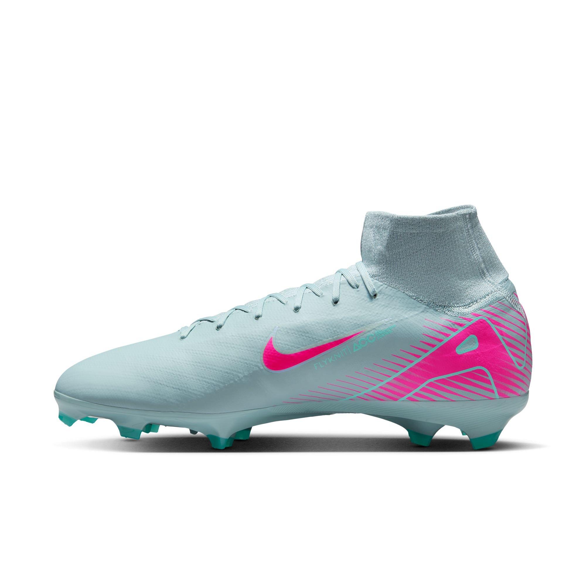 Nike Mercurial Superfly 10 Pro FG "Ocean Cube/Pink Blast" Men's Soccer Cleat - BLUE/PINK Thumbnail View 4