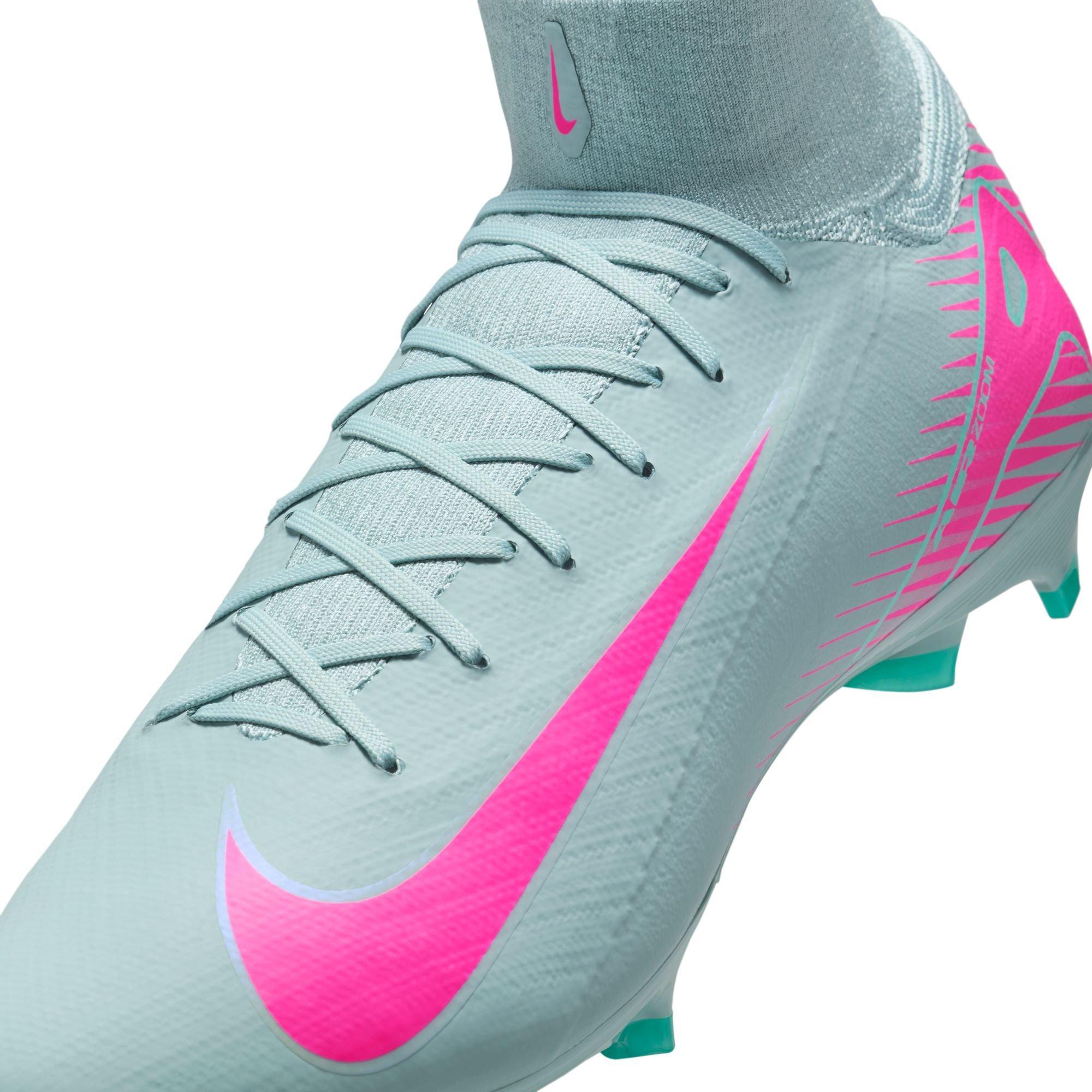 Nike Mercurial Superfly 10 Pro FG "Ocean Cube/Pink Blast" Men's Soccer Cleat - BLUE/PINK Thumbnail View 10