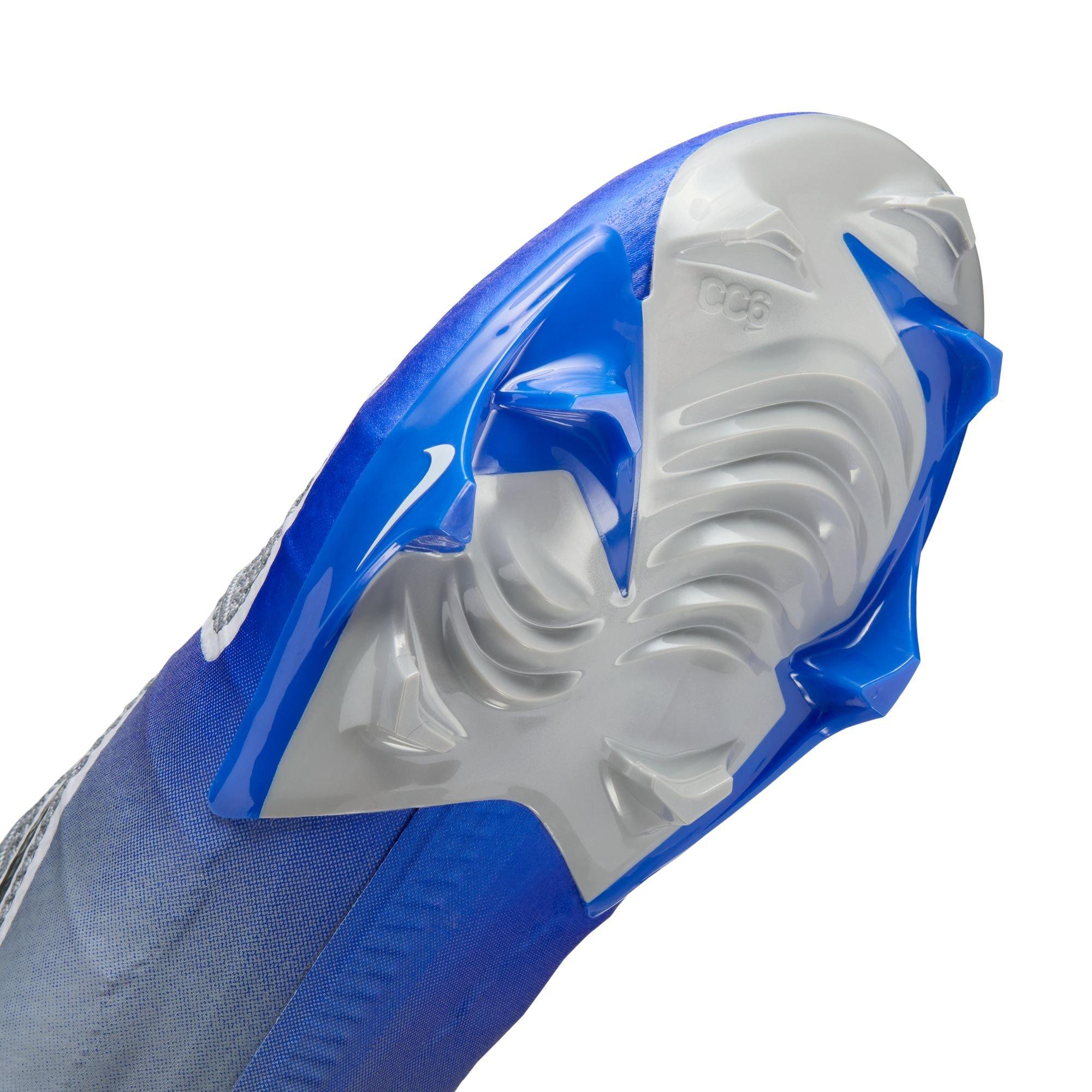 Nike Vapor Edge 360 Untouchable "Wolf Grey/Racer Blue" Men's Football Cleat - GREY/BLUE Thumbnail View 9