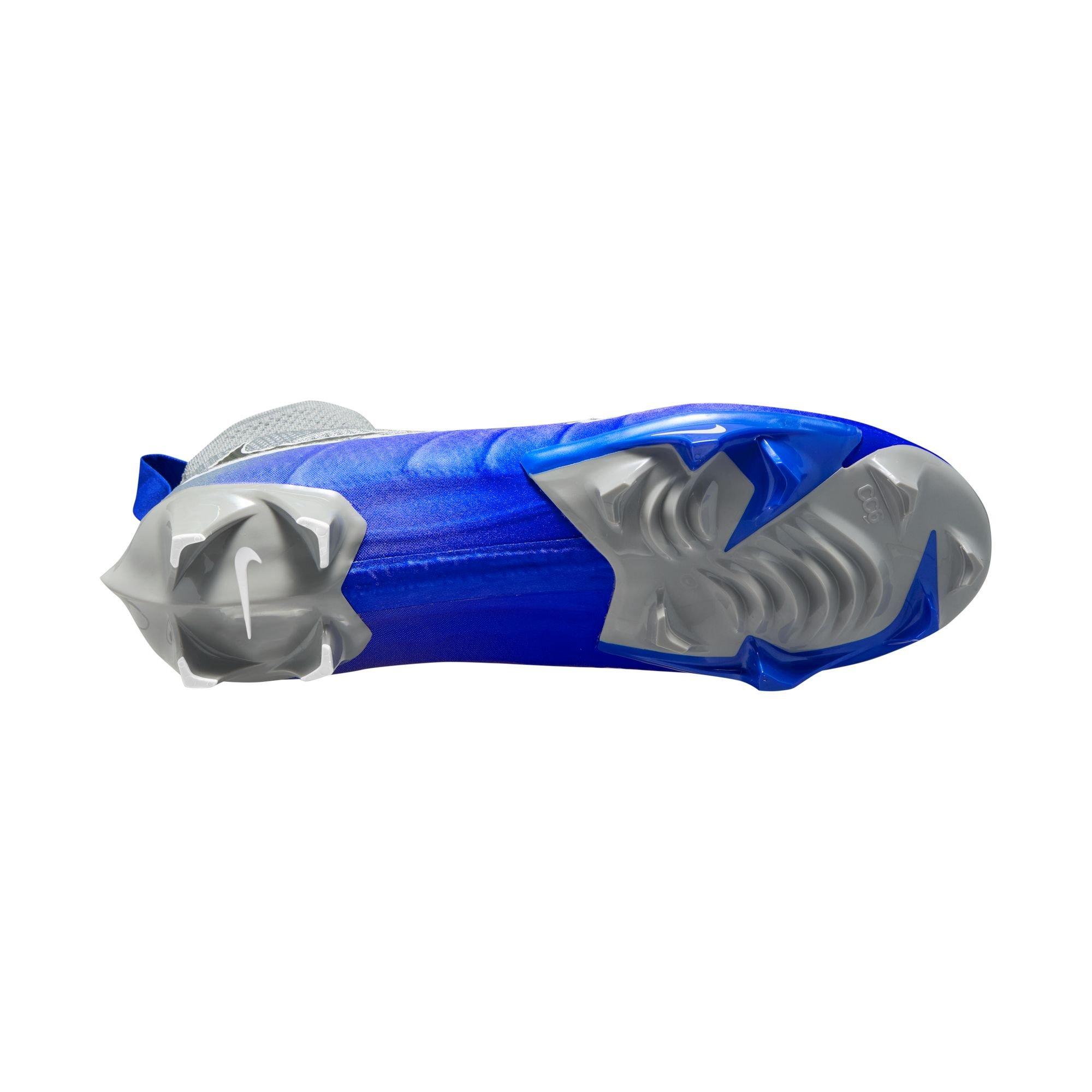 Nike Vapor Edge 360 Untouchable "Wolf Grey/Racer Blue" Men's Football Cleat - GREY/BLUE Thumbnail View 10