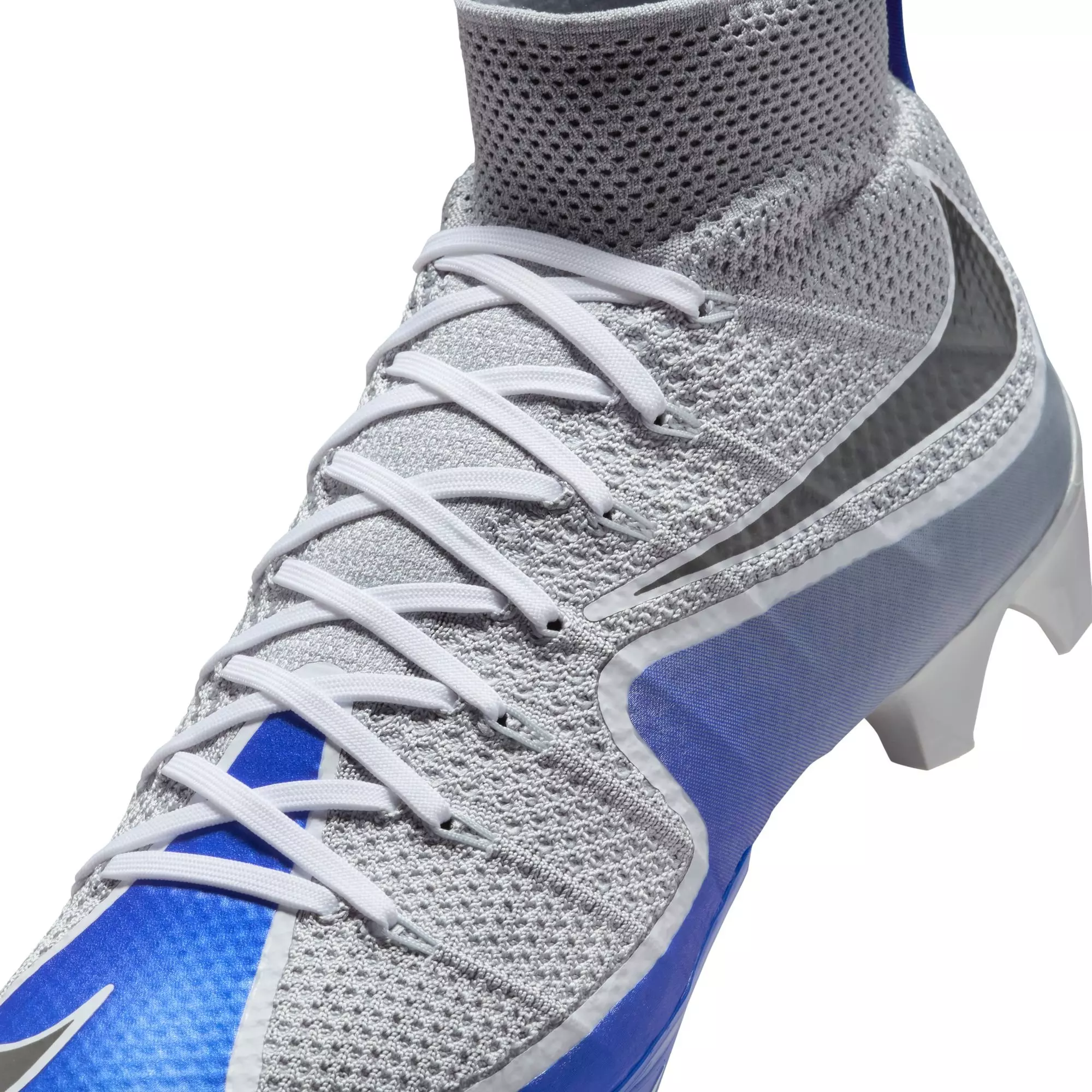 Nike Vapor Edge 360 Untouchable "Wolf Grey/Racer Blue" Men's Football Cleat - GREY/BLUE