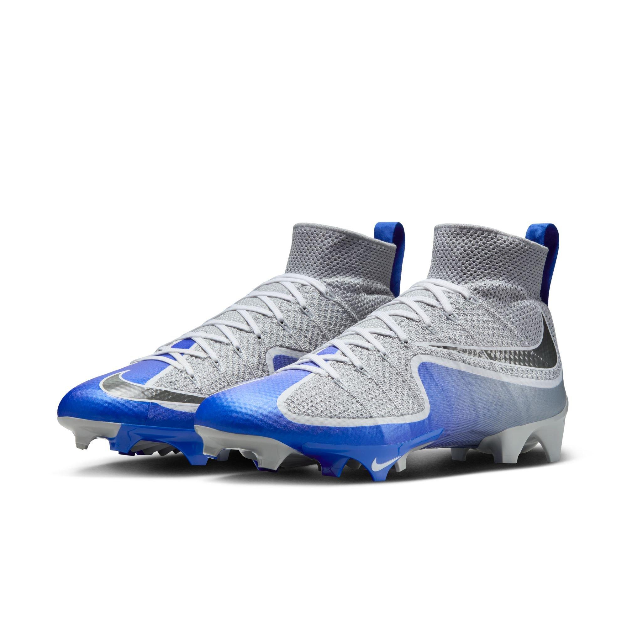 Nike Vapor Edge 360 Untouchable "Wolf Grey/Racer Blue" Men's Football Cleat - GREY/BLUE Thumbnail View 5
