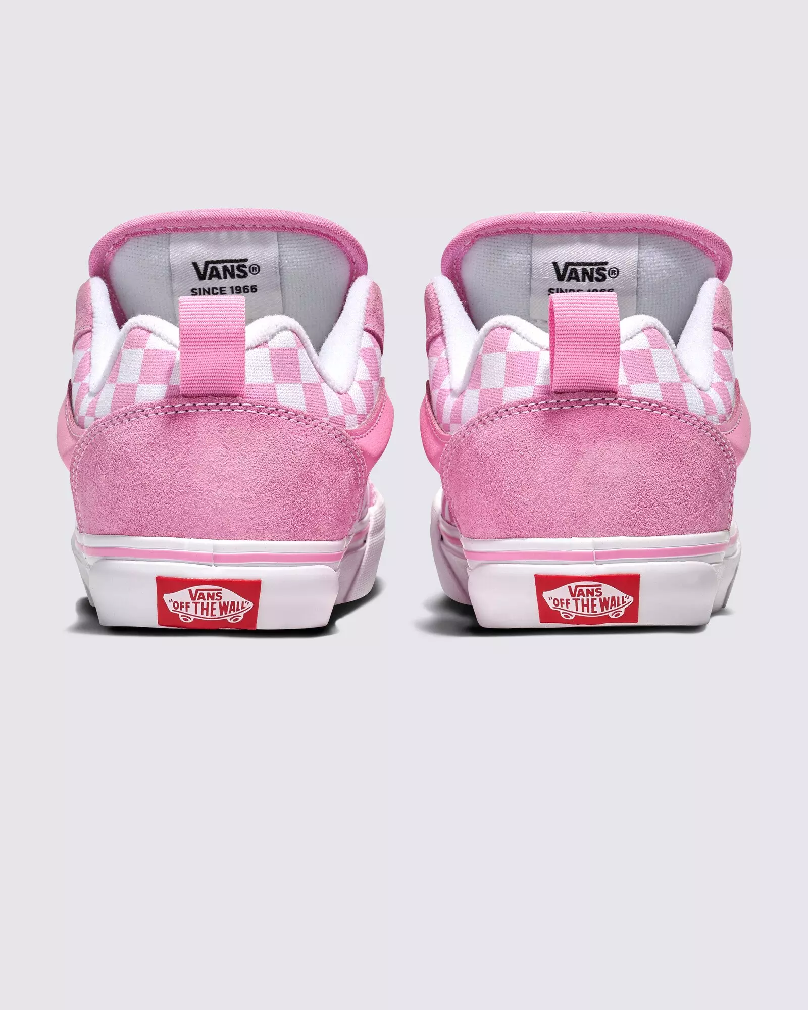Vans Knu Skool Checkerboard "Pink/White" Preschool Girls' Shoe - PINK/WHITE