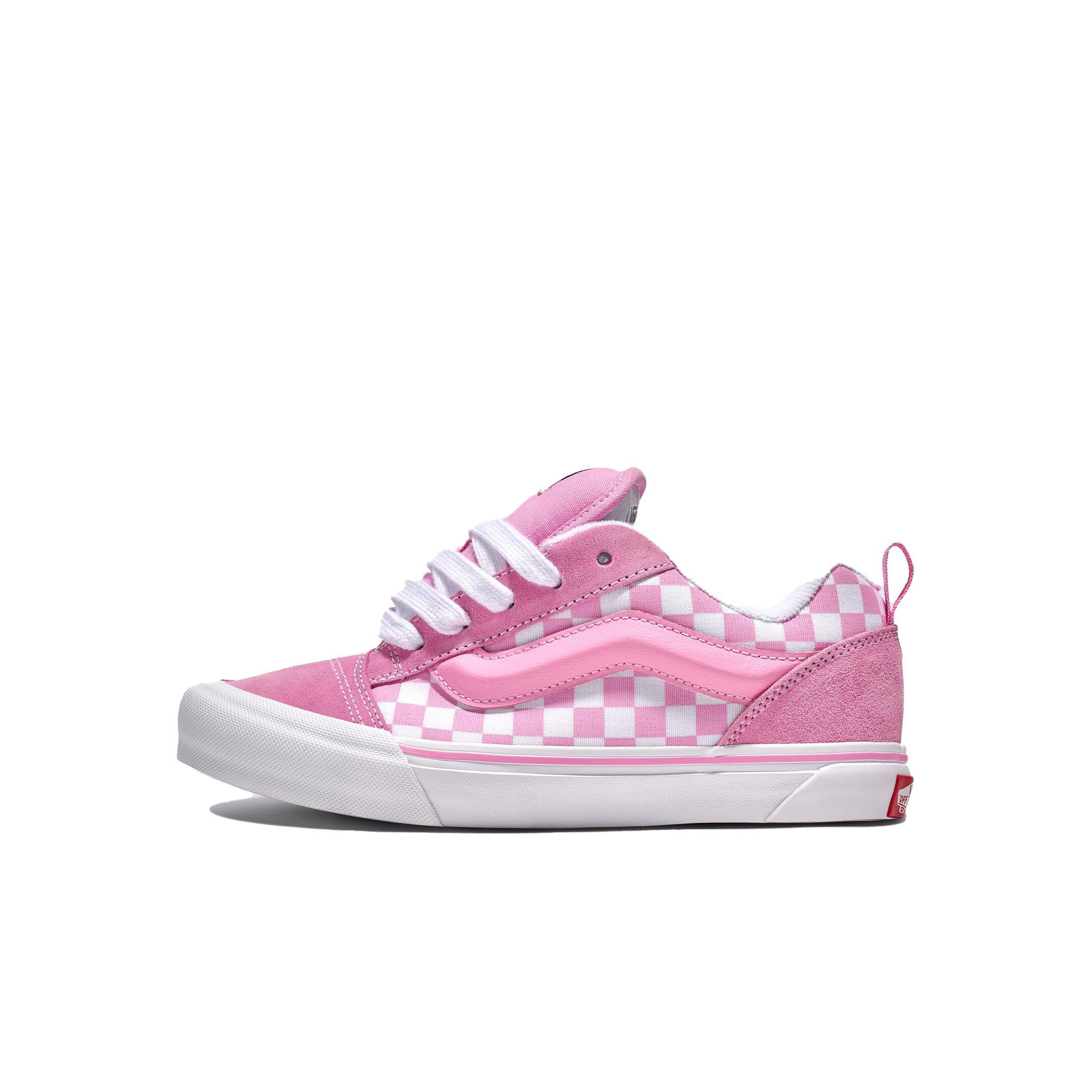 Vans Knu Skool Checkerboard Preschool Girls' "Pink/White" Shoe