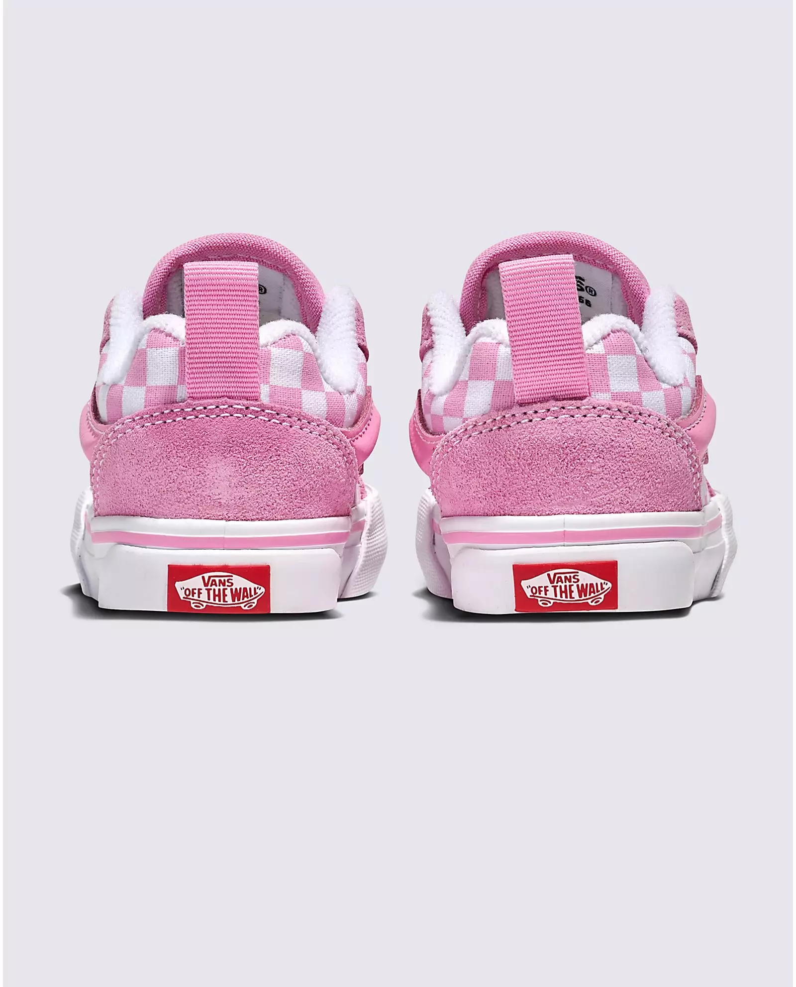Vans Knu Skool Checkerboard "Pink/White" Toddler Girls' Shoe - PINK/WHITE