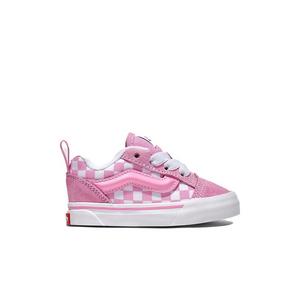 Vans Knu Skool Checkerboard "Pink/White" Toddler Girls' Shoe