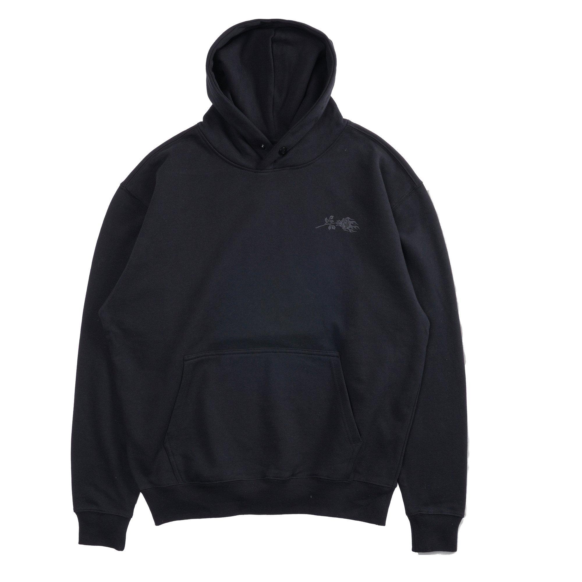 Civil Regime Men's Concrete Snap Hoodie - BLACK Thumbnail View 1