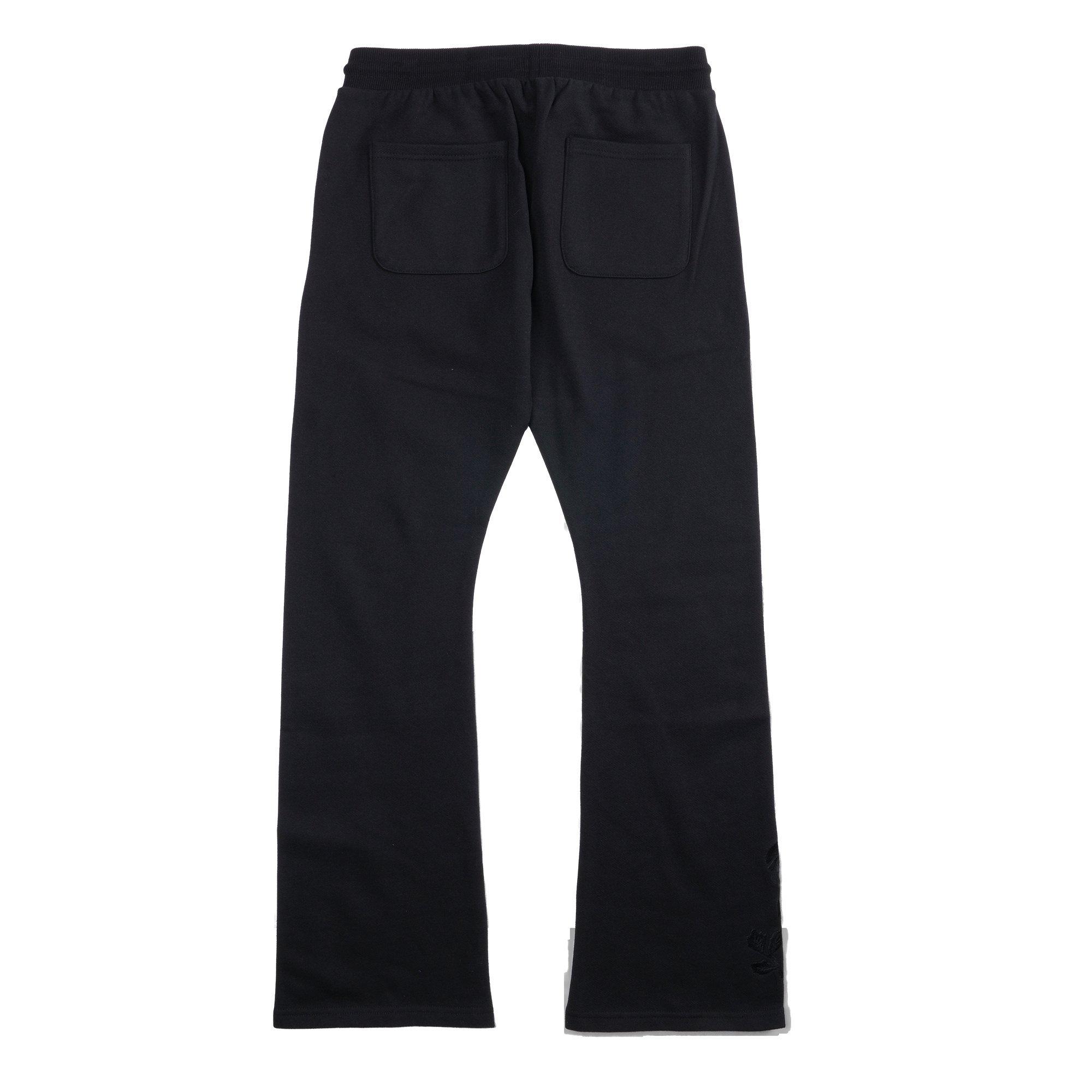 Civil Regime Men's Forever Rose Flare Joggers-Black - BLACK Thumbnail View 2