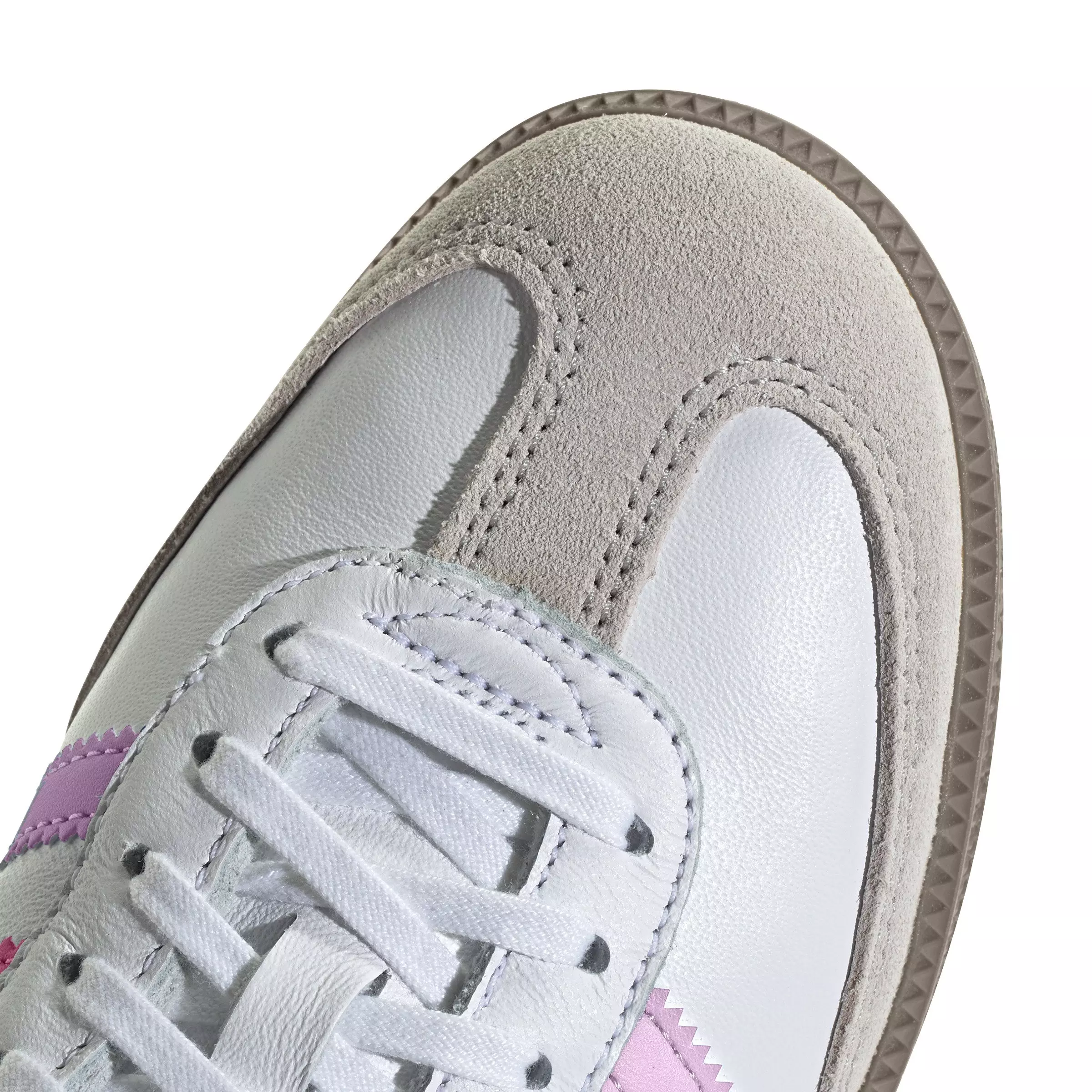 adidas Originals Samba OG "White/Orchid Fusion/Rose Tone" Grade School Girls' Shoe - WHITE/PINK
