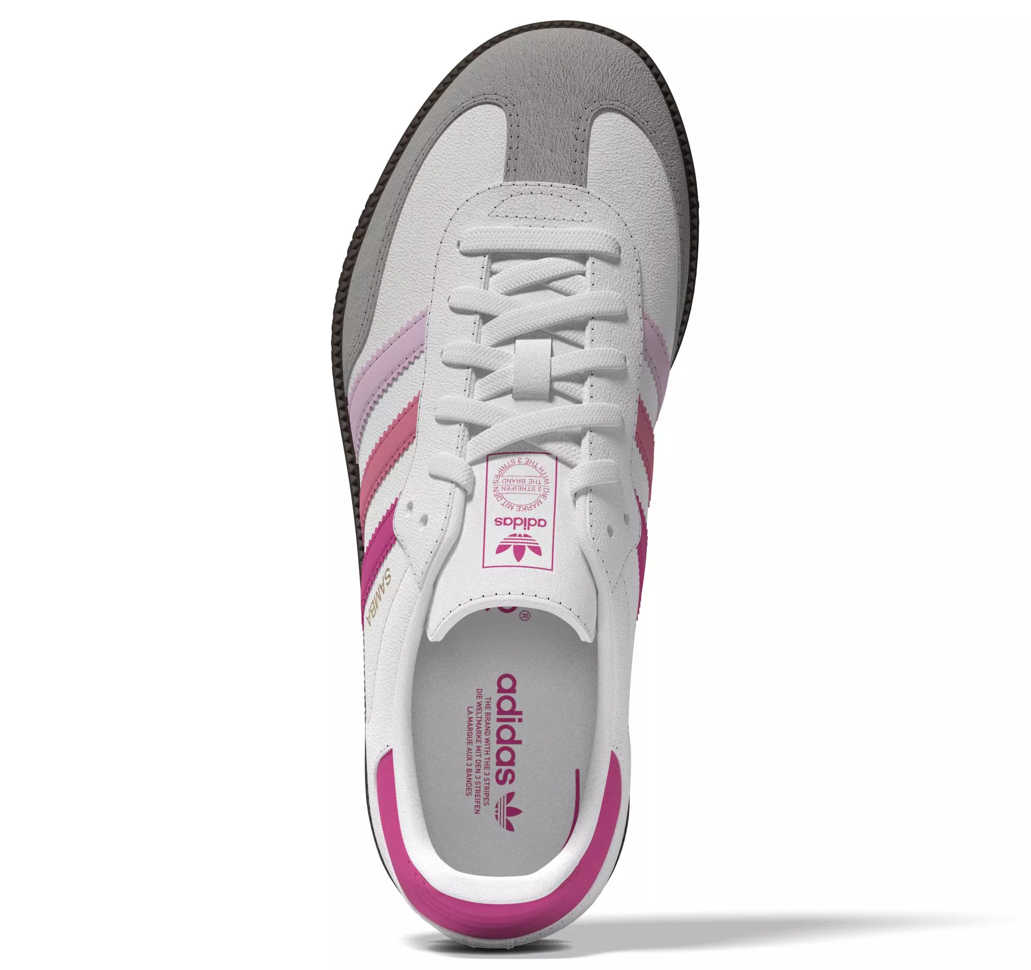 adidas Originals Samba OG "White/Orchid Fusion/Rose Tone" Toddler Girls' Shoe - WHITE/PINK