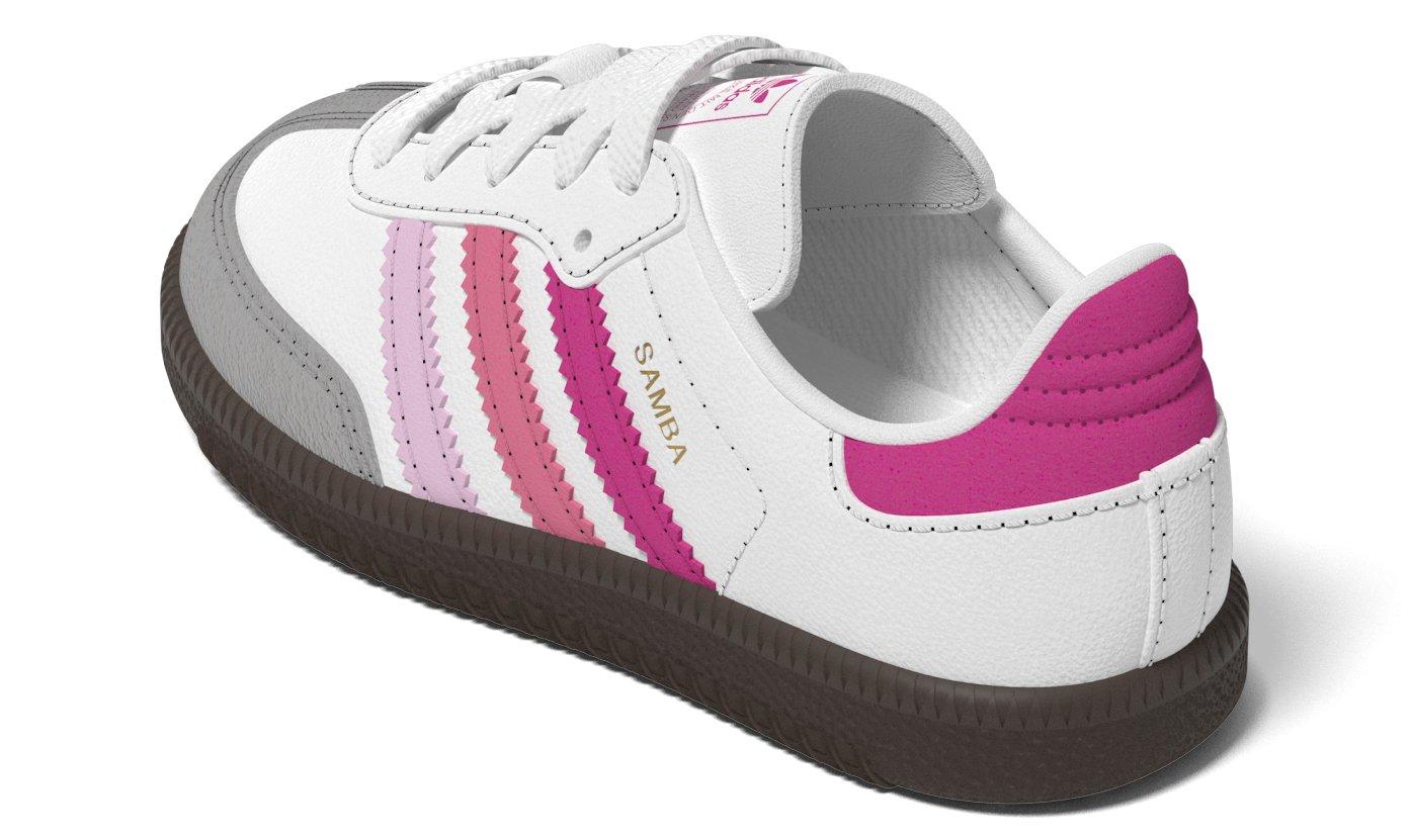 adidas Originals Samba OG Toddler Girls' "White/Orchid Fusion/Rose Tone" Shoe