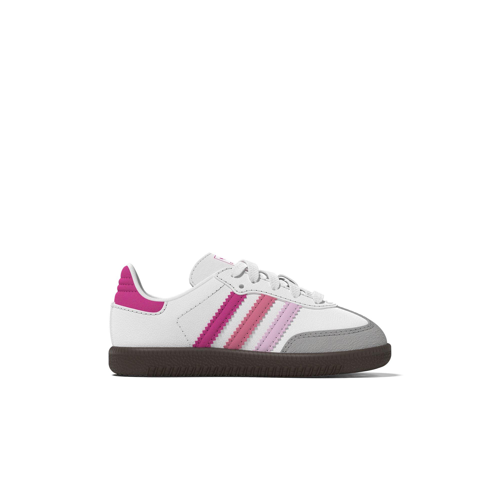 adidas Originals Samba OG "White/Orchid Fusion/Rose Tone" Toddler Girls'  Shoe