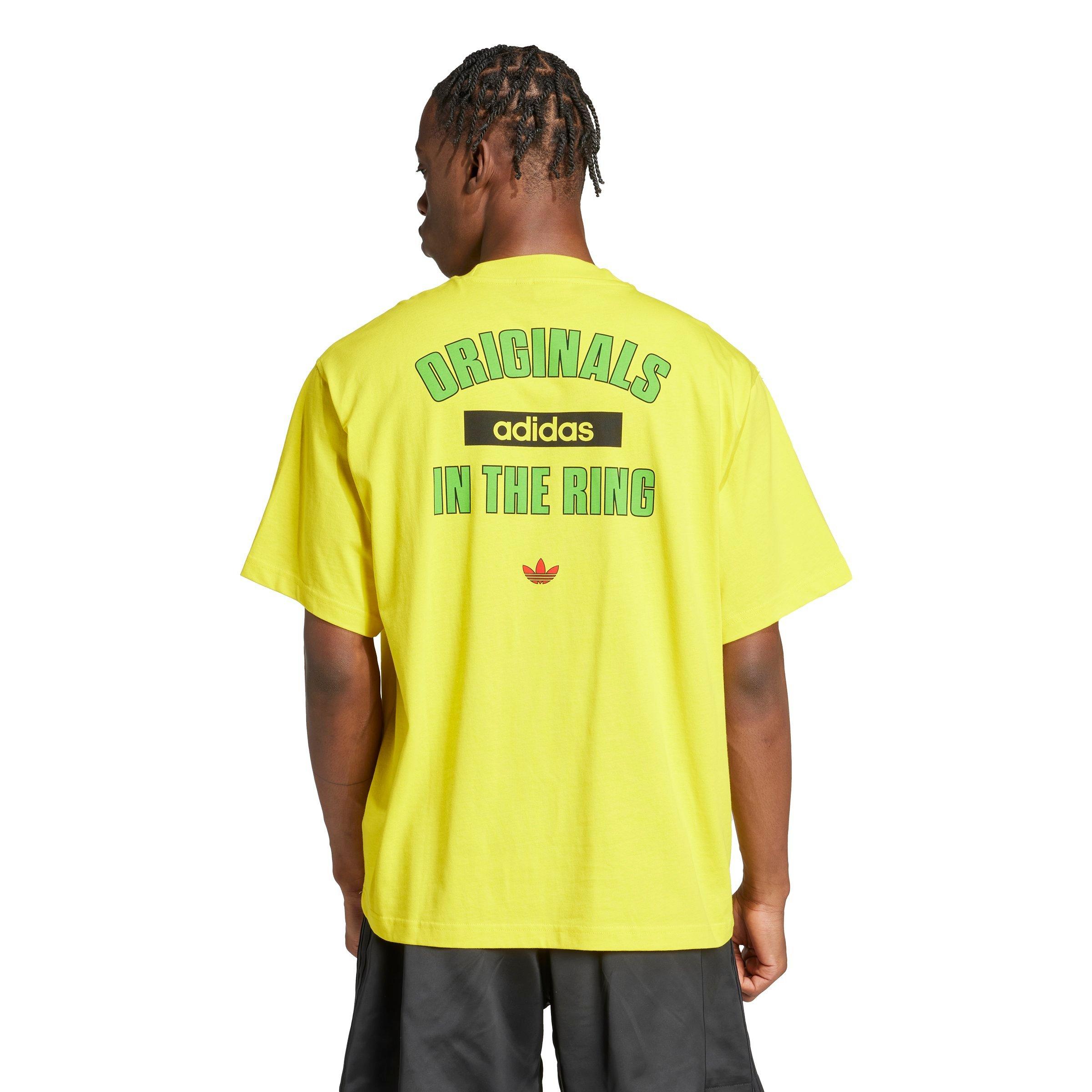 adidas Originals Men's In The Ring Graphic Tee - YELLOW Thumbnail View 2