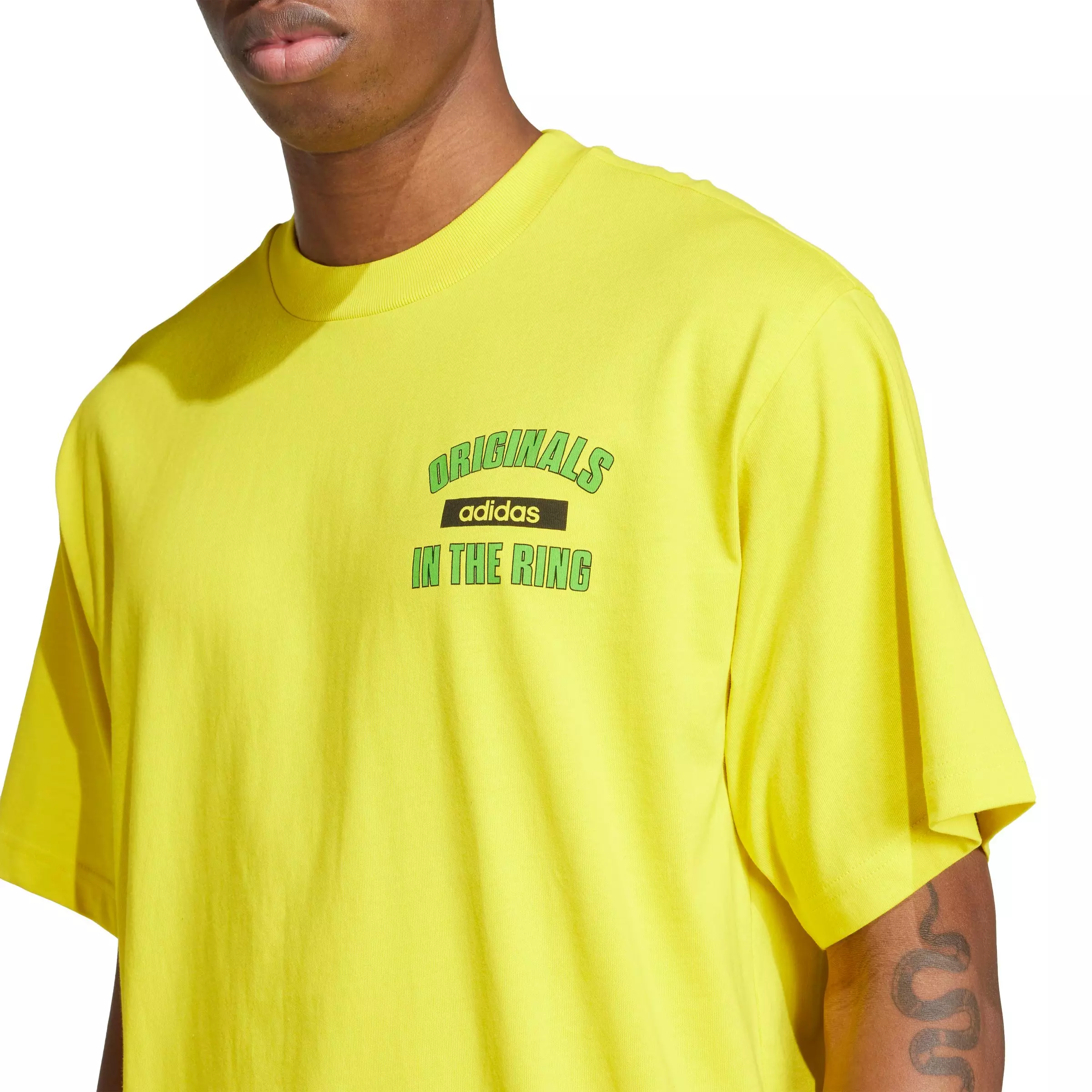 adidas Originals Men's In The Ring Graphic Tee - YELLOW