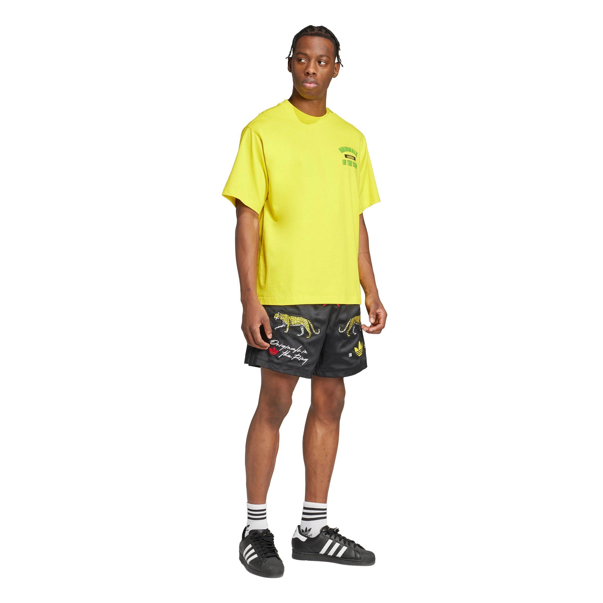 adidas Originals Men's In The Ring Graphic Tee - YELLOW Thumbnail View 5