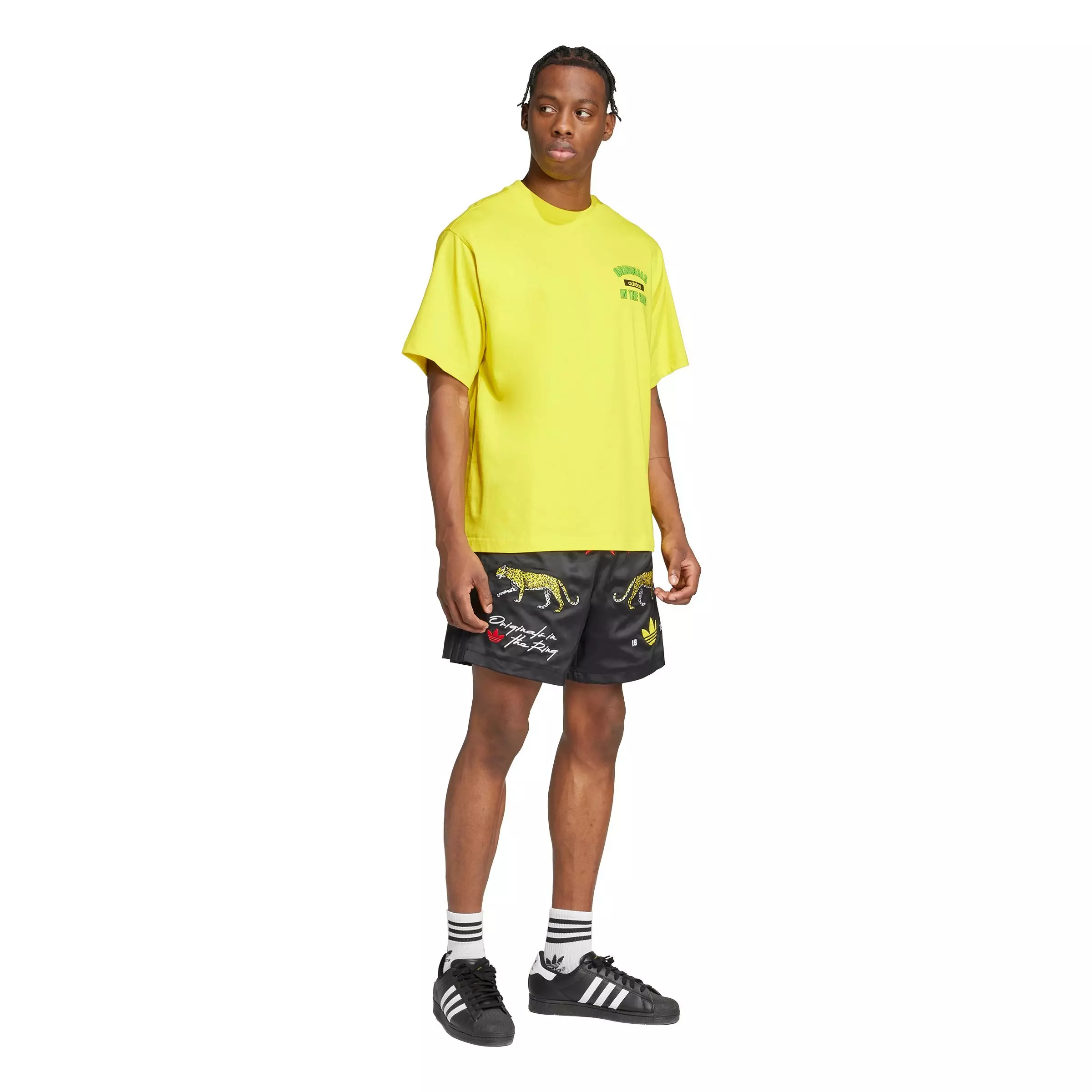 adidas Originals Men's In The Ring Graphic Tee - YELLOW