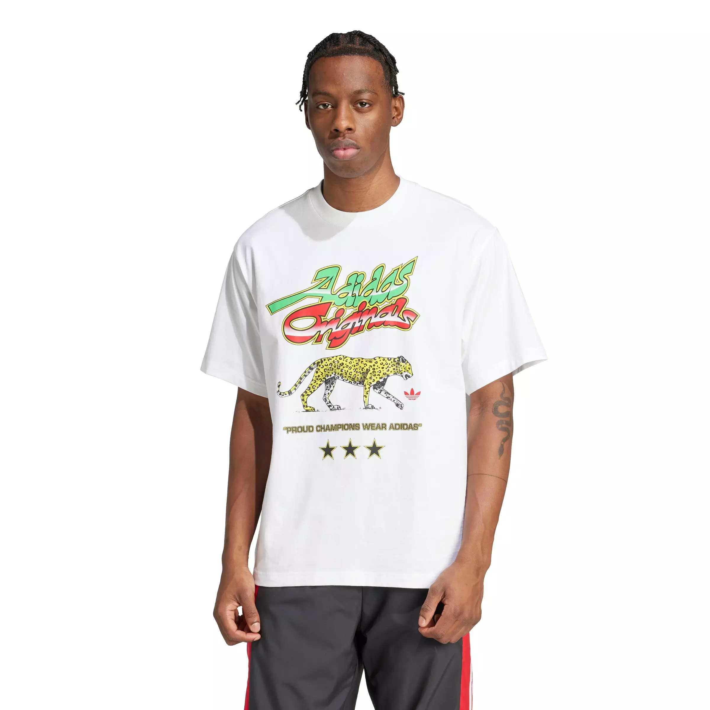 adidas Originals Men's Champions Graphic Tee - White - WHITE