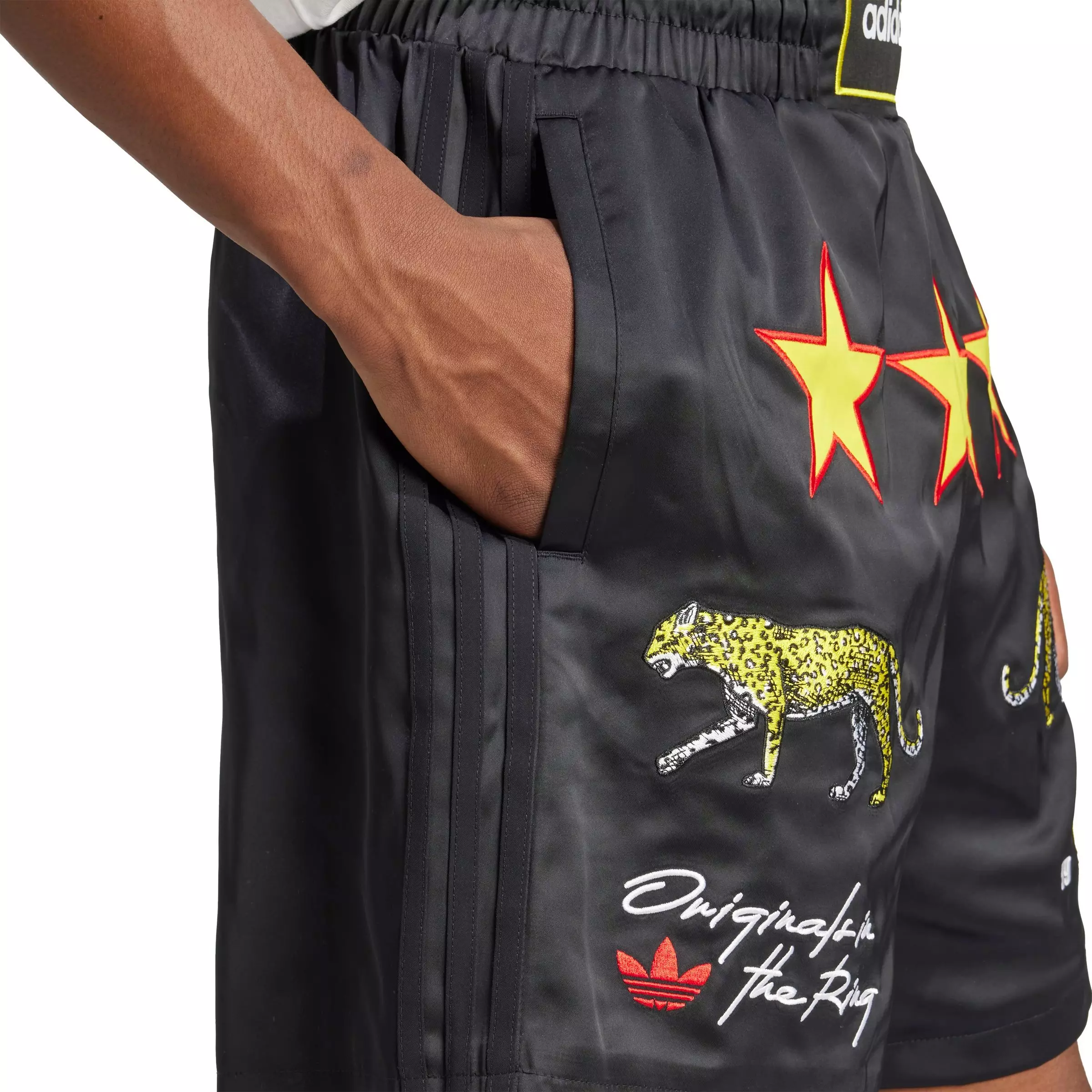 adidas Originals Men's In The Ring Graphic Shorts - BLACK