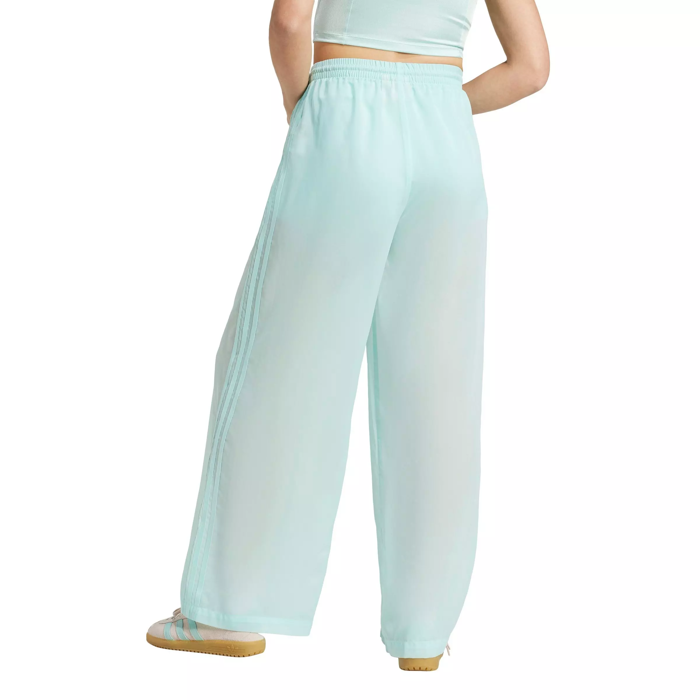 adidas Originals Women's Adicolor Sheer Track Pants - AQUA