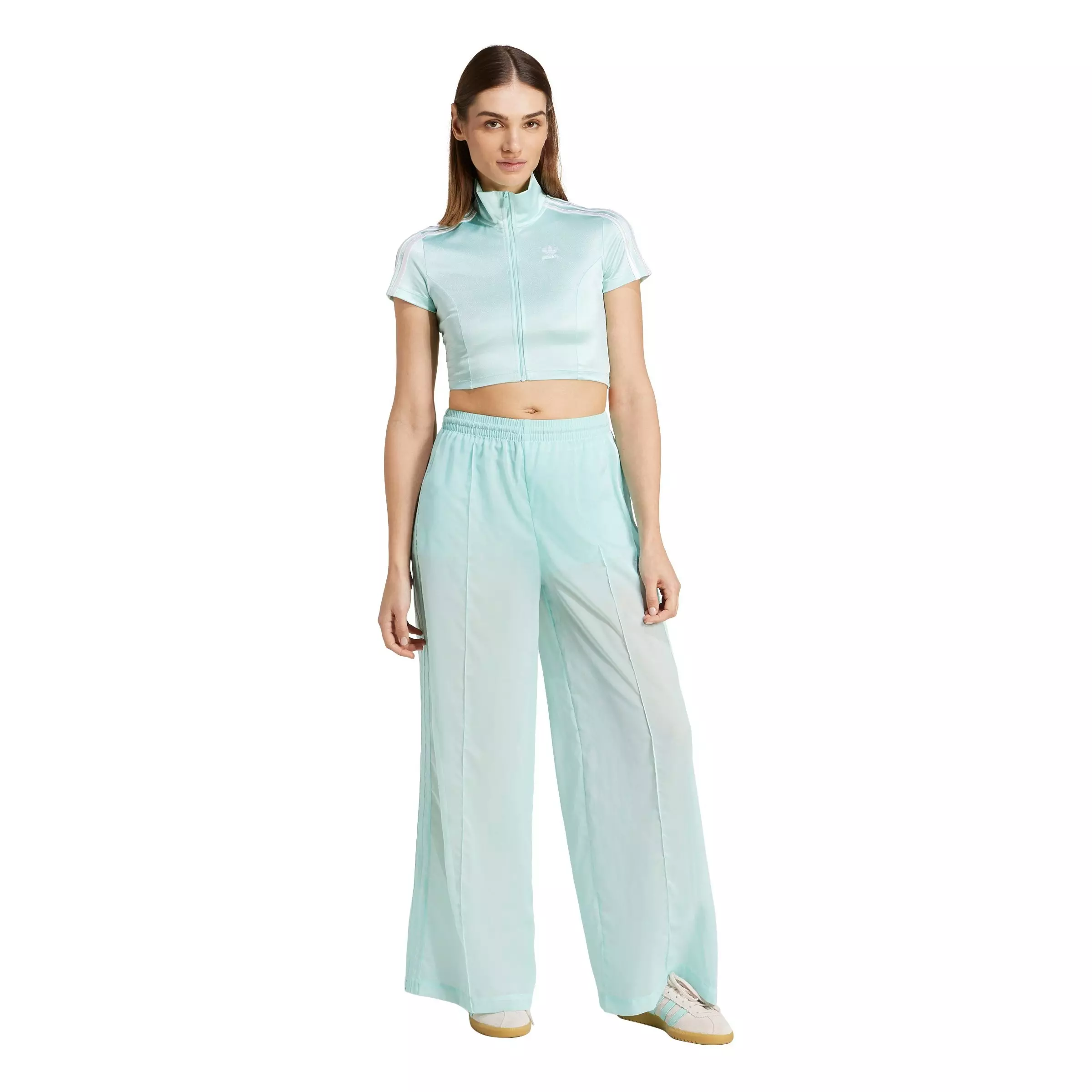 adidas Originals Women's Adicolor Sheer Track Pants - AQUA
