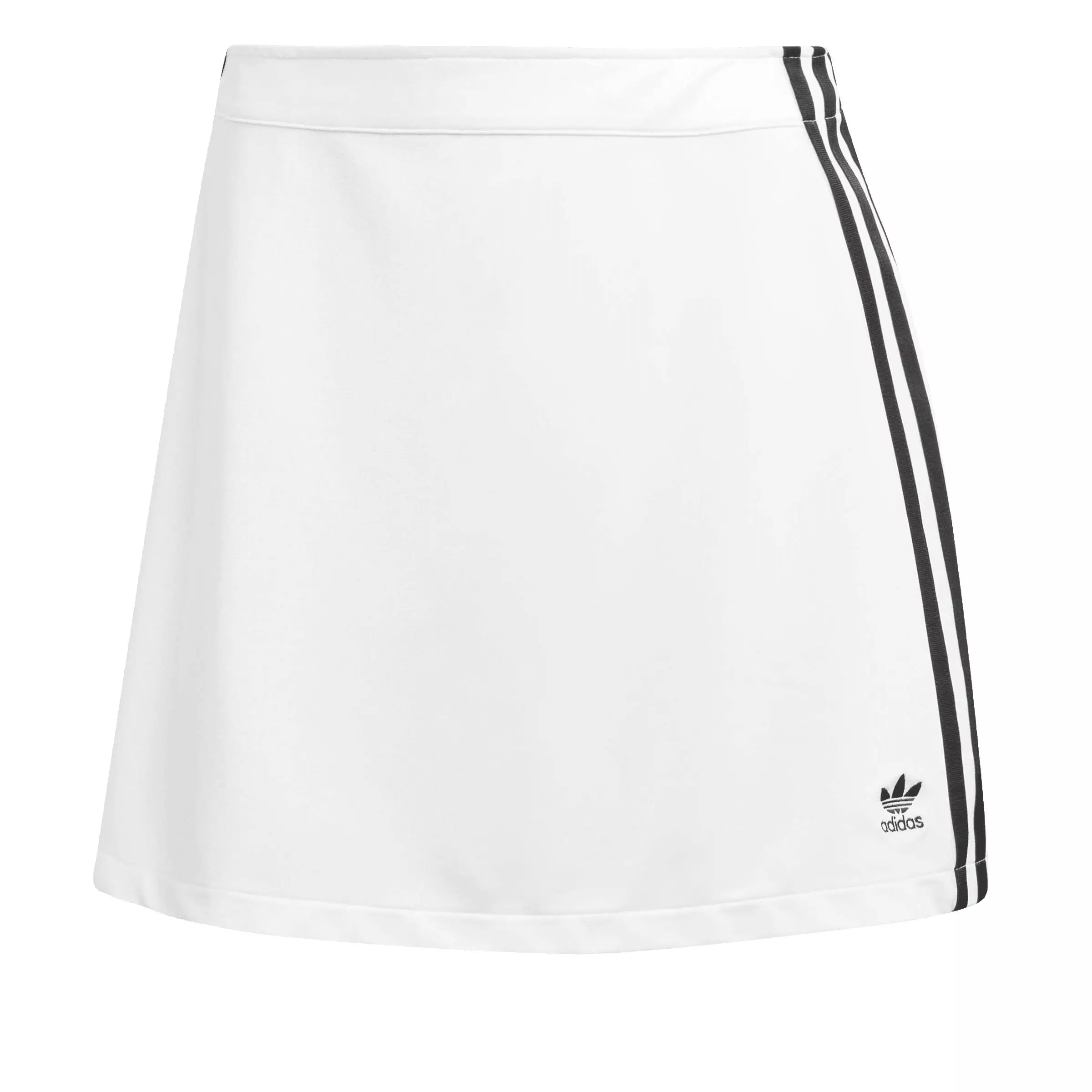 adidas Originals Women's Adicolor 3-Stripes Mini Skirt - WHITE/BLACK