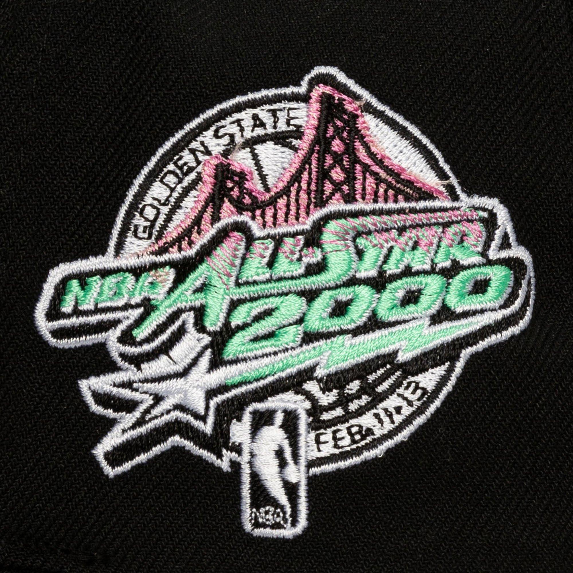 Mitchell & Ness Golden State Warriors AS2K Allstar Pro Snapback Hat - Black - BLACK Thumbnail View 3