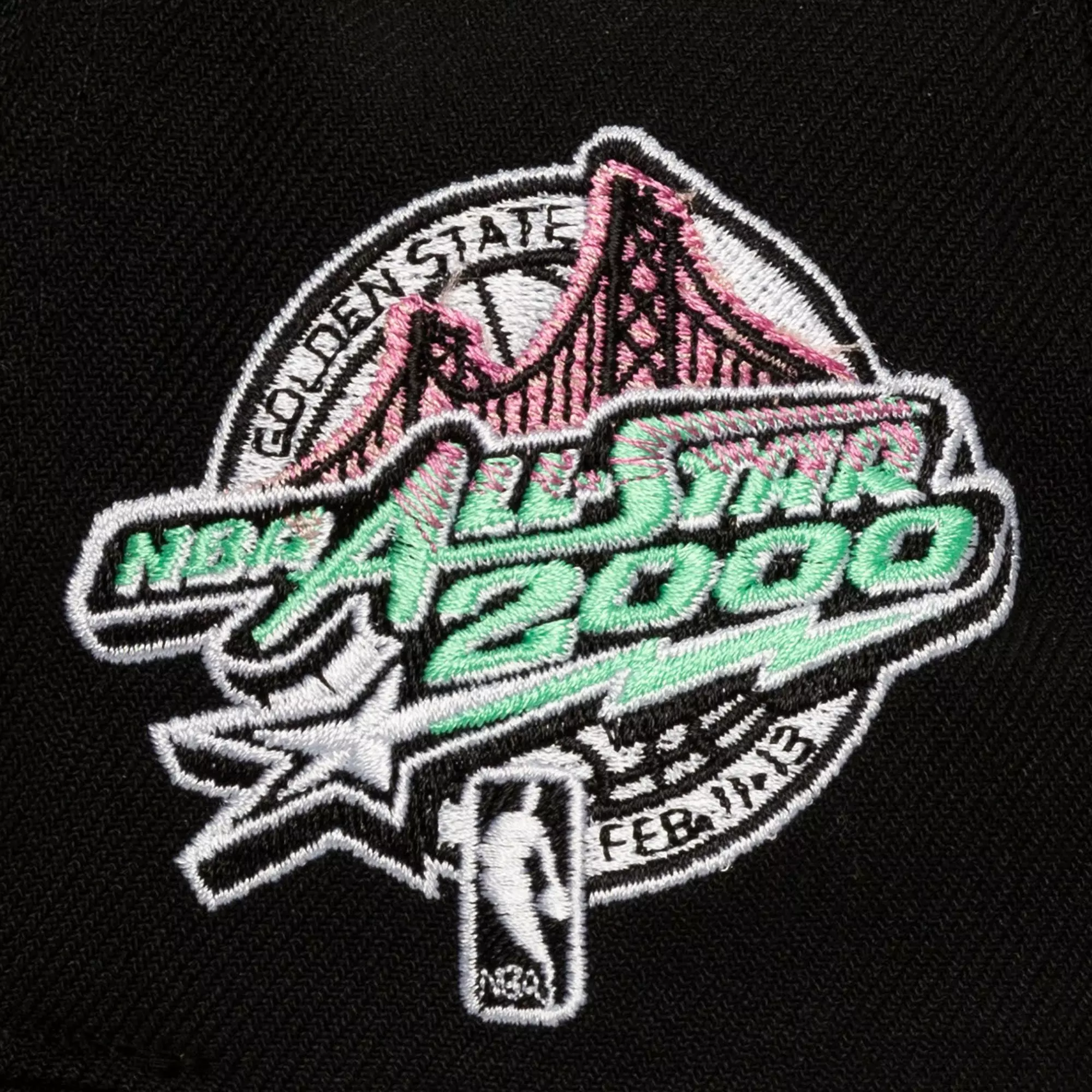 Mitchell & Ness Golden State Warriors AS2K Allstar Pro Snapback Hat-Black - BLACK