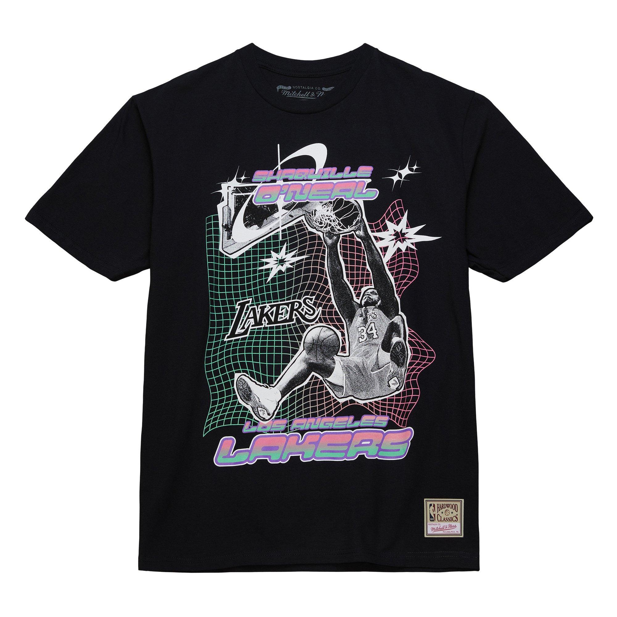 Mitchell & Ness Los Angeles Lakers Shaq AS2K Tee - Black - BLACK Thumbnail View 1