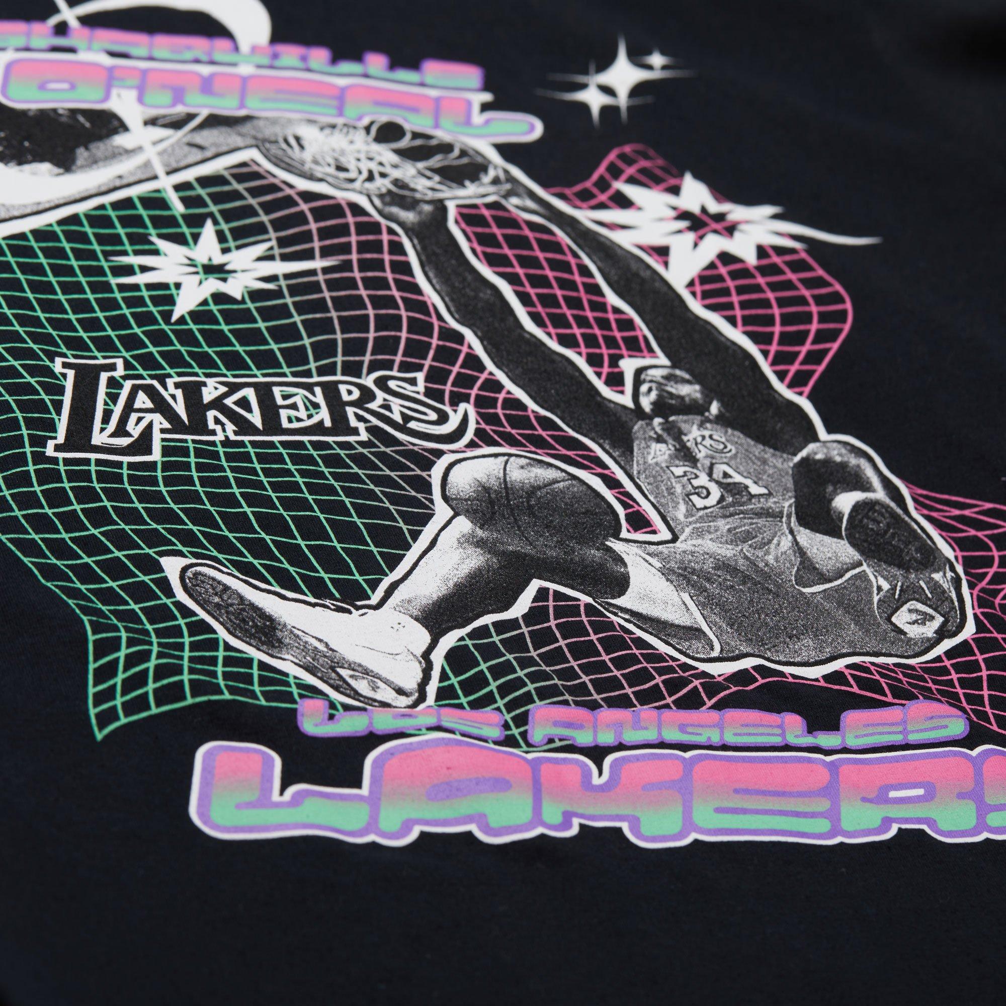 Mitchell & Ness Los Angeles Lakers Shaq AS2K Tee-Black - BLACK Thumbnail View 3