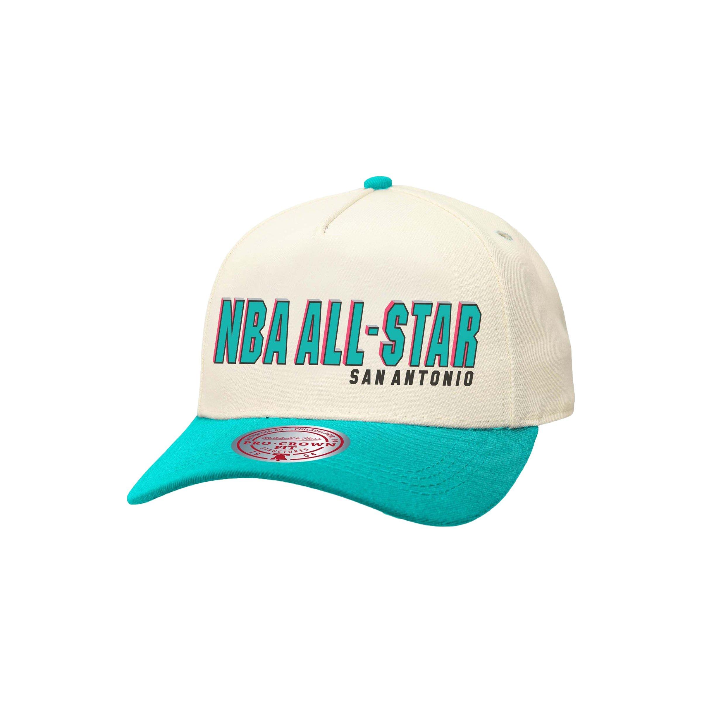 Mitchell & Ness '96 Allstar Weekend Cream/Teal Snapback Hat