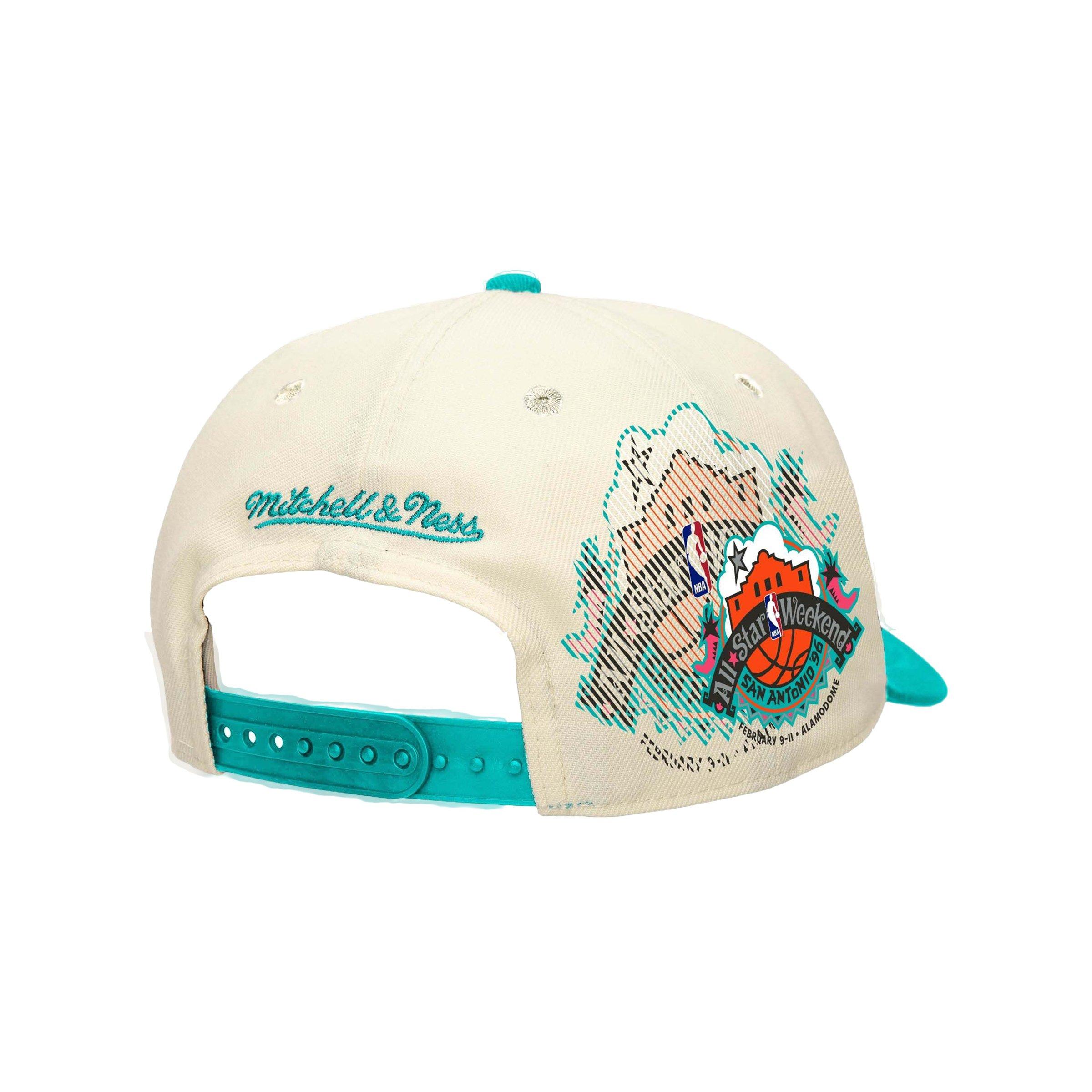 Mitchell & Ness '96 Allstar Weekend Cream/Teal Snapback Hat