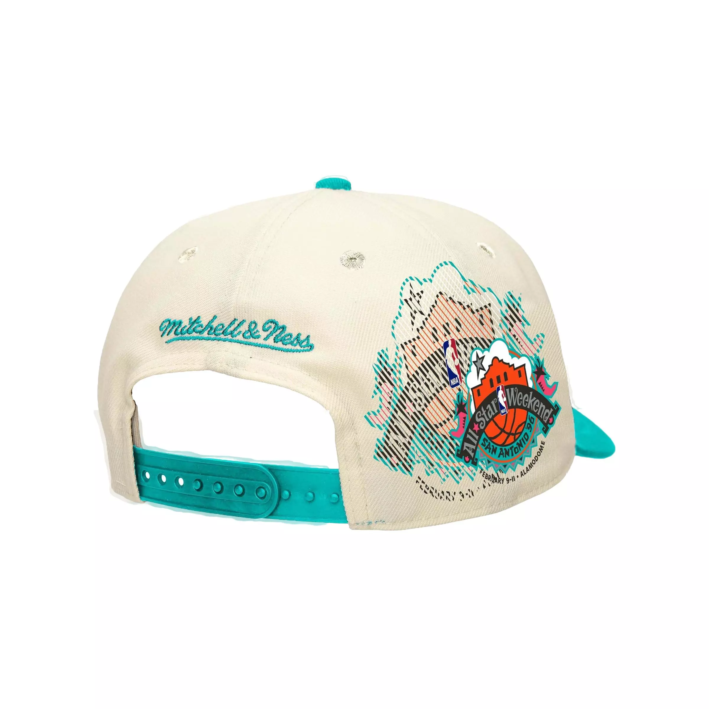 Mitchell & Ness '96 Allstar Weekend Snapback - Cream/Teal - CREAM
