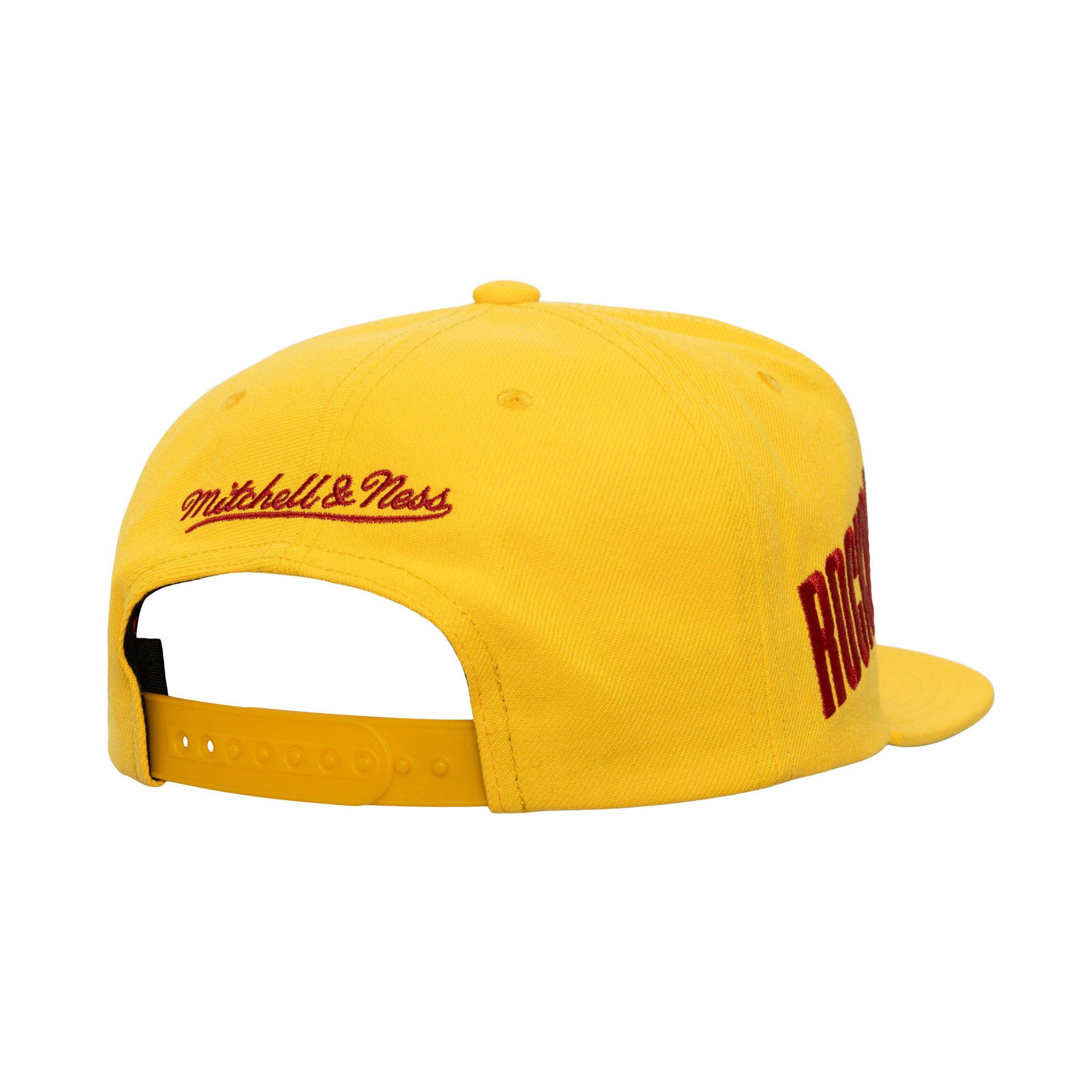 Mitchell & Ness Houston Rockets Big Time Pro Snapback-Yellow