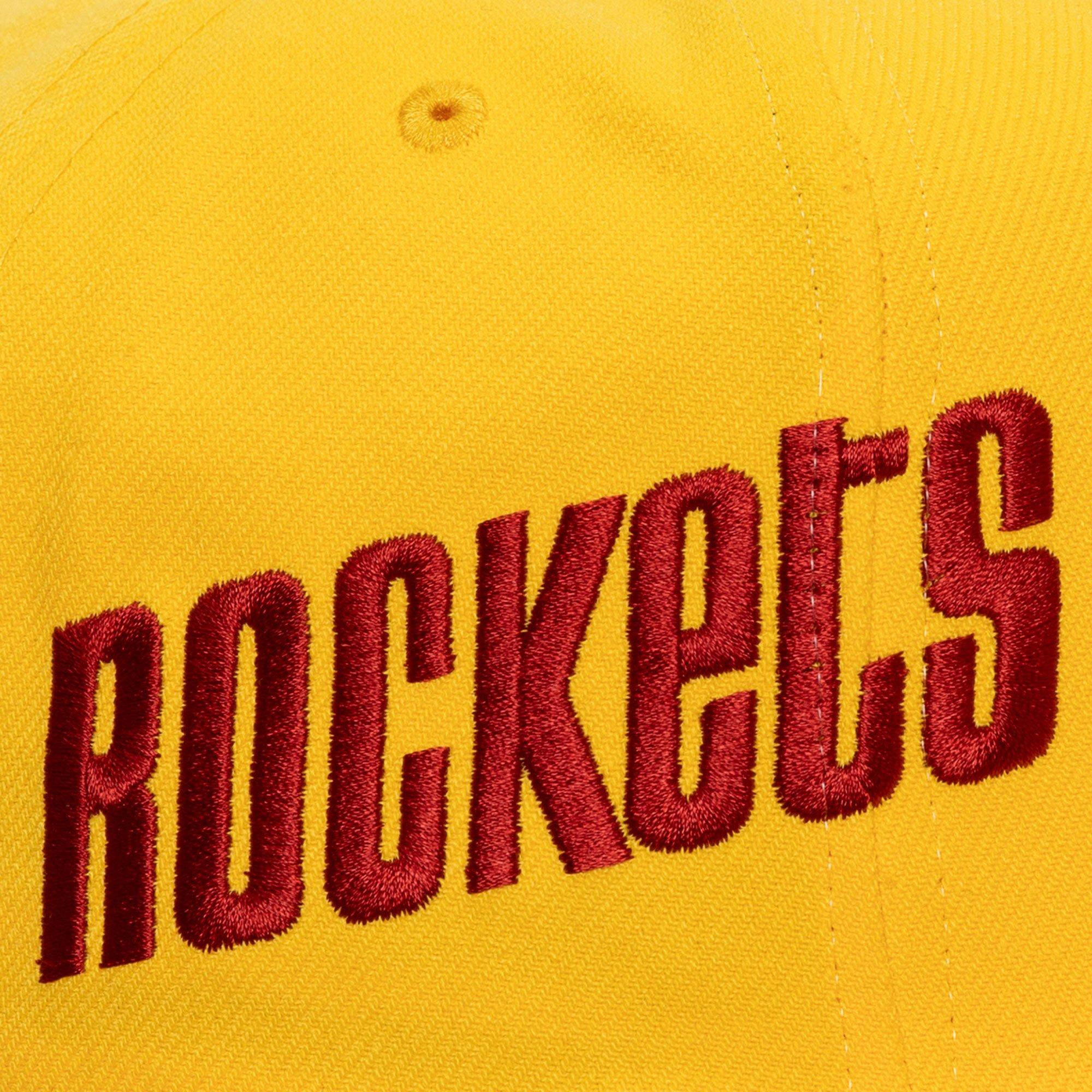 Mitchell & Ness Houston Rockets Big Time Pro Snapback-Yellow