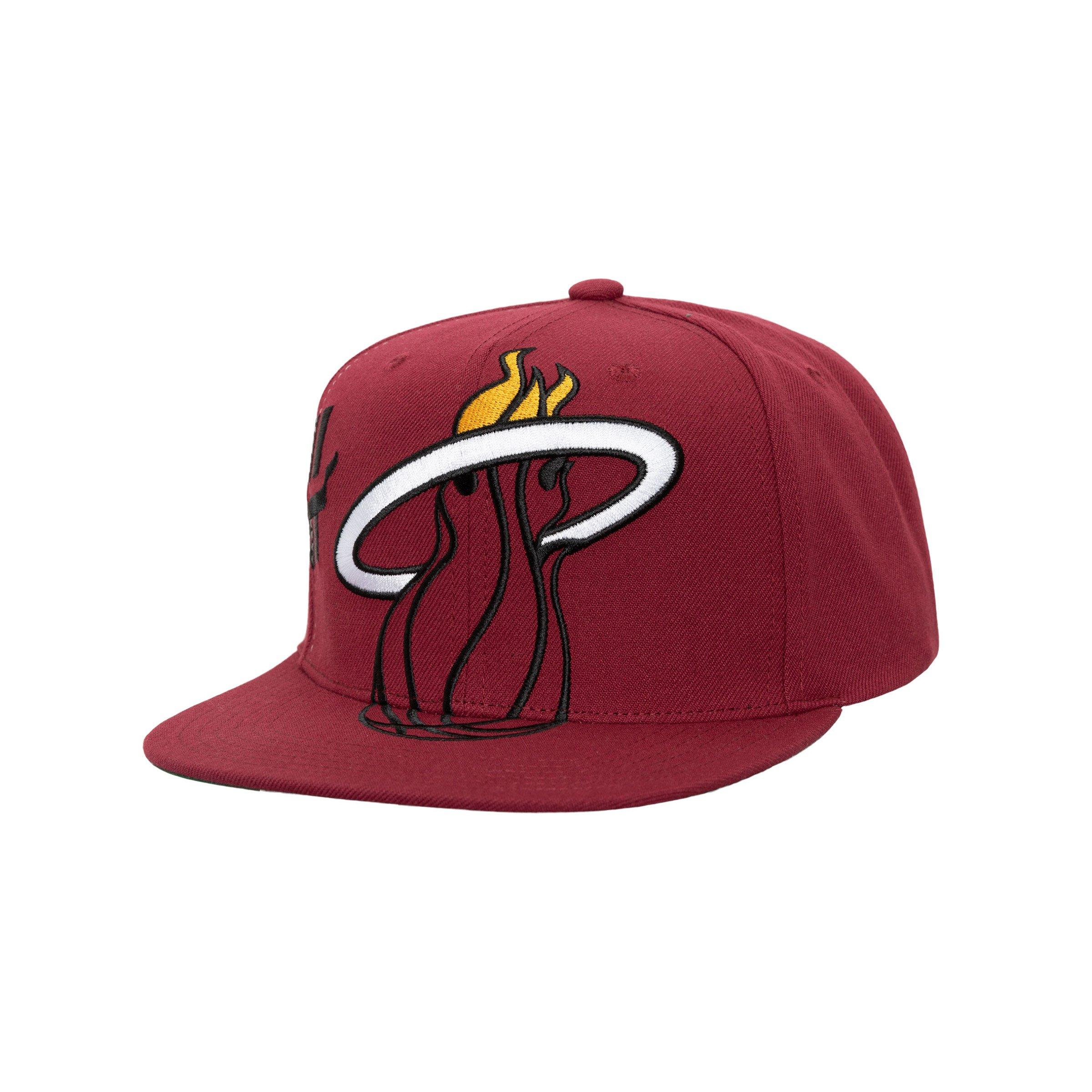 Mitchell & Ness Miami Heat Big Time Pro Red Snapback Hat