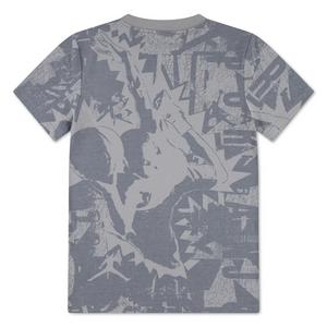 Jordan Big Boys' Hi-Vis Printed Tee - Grey