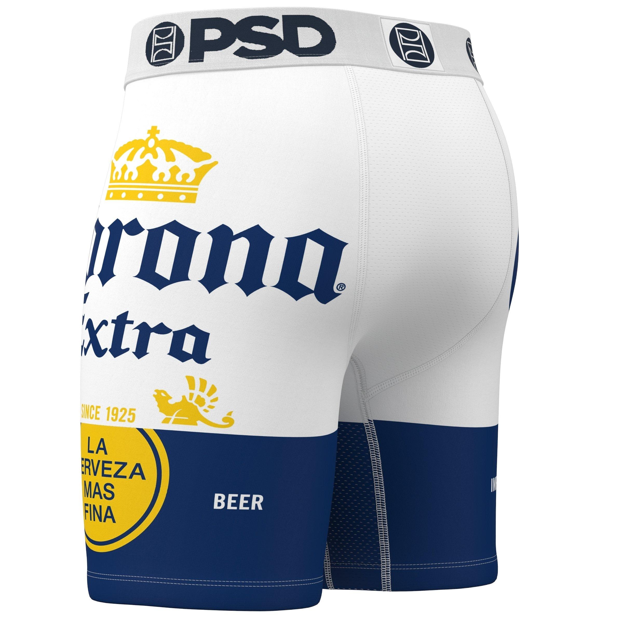 PSD Men's Corona Single Underwear - WHITE/NAVY/GOLD Thumbnail View 4