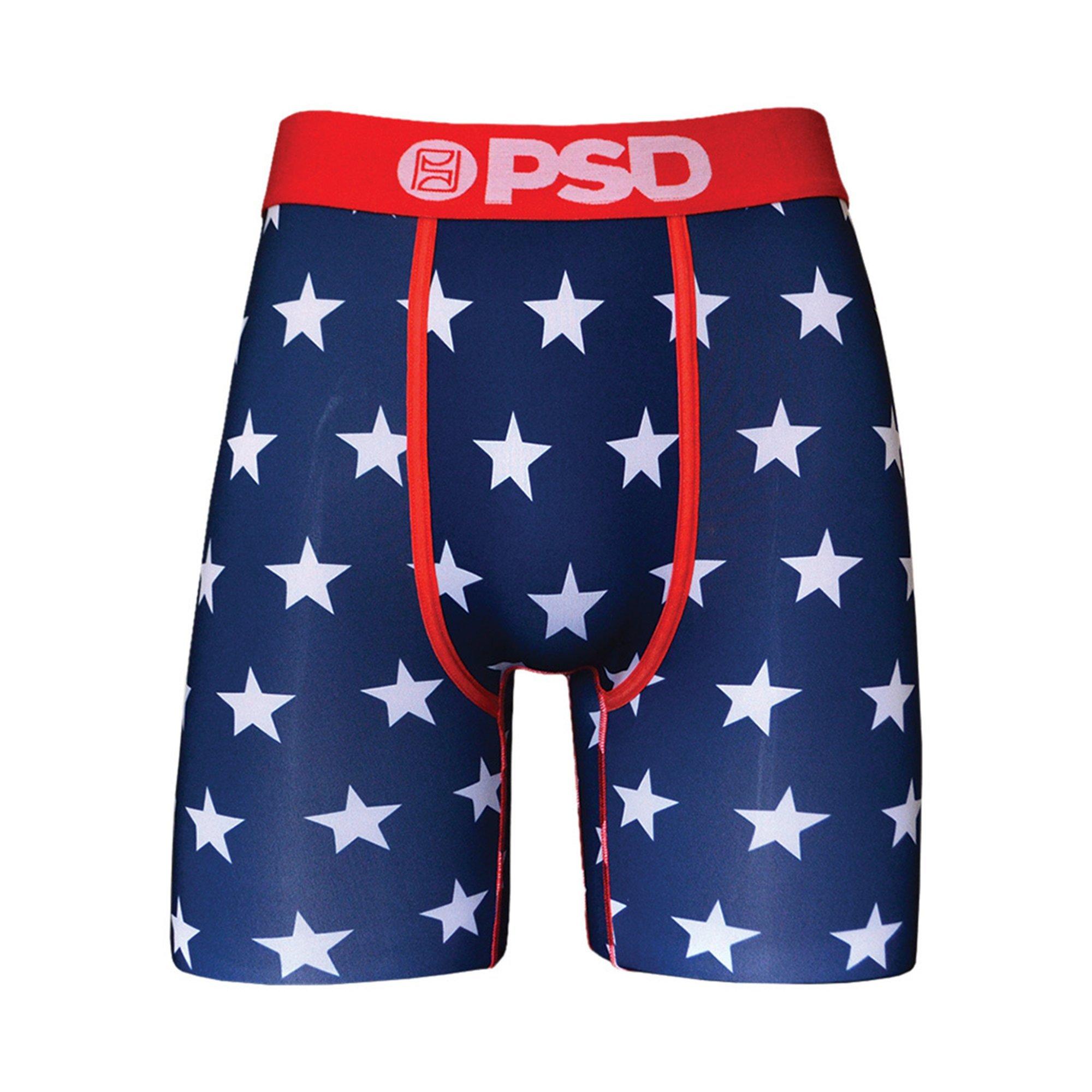 PSD Men's Star Spangle Underwear - WHITE/RED/BLUE Thumbnail View 1