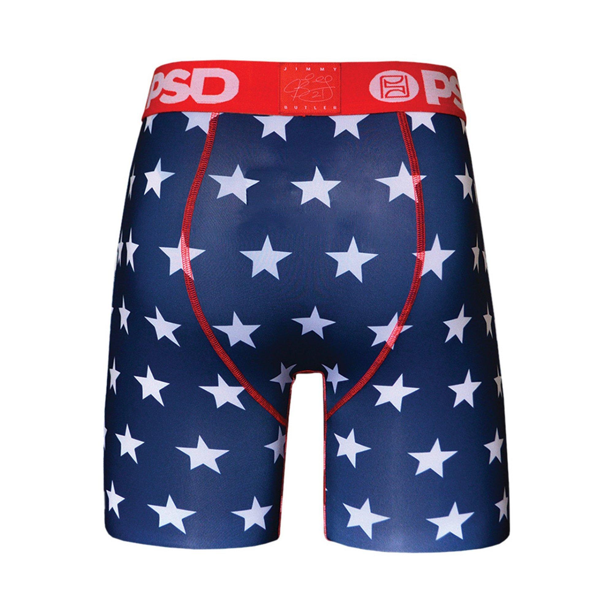 PSD Men's Star Spangle Underwear - WHITE/RED/BLUE Thumbnail View 2