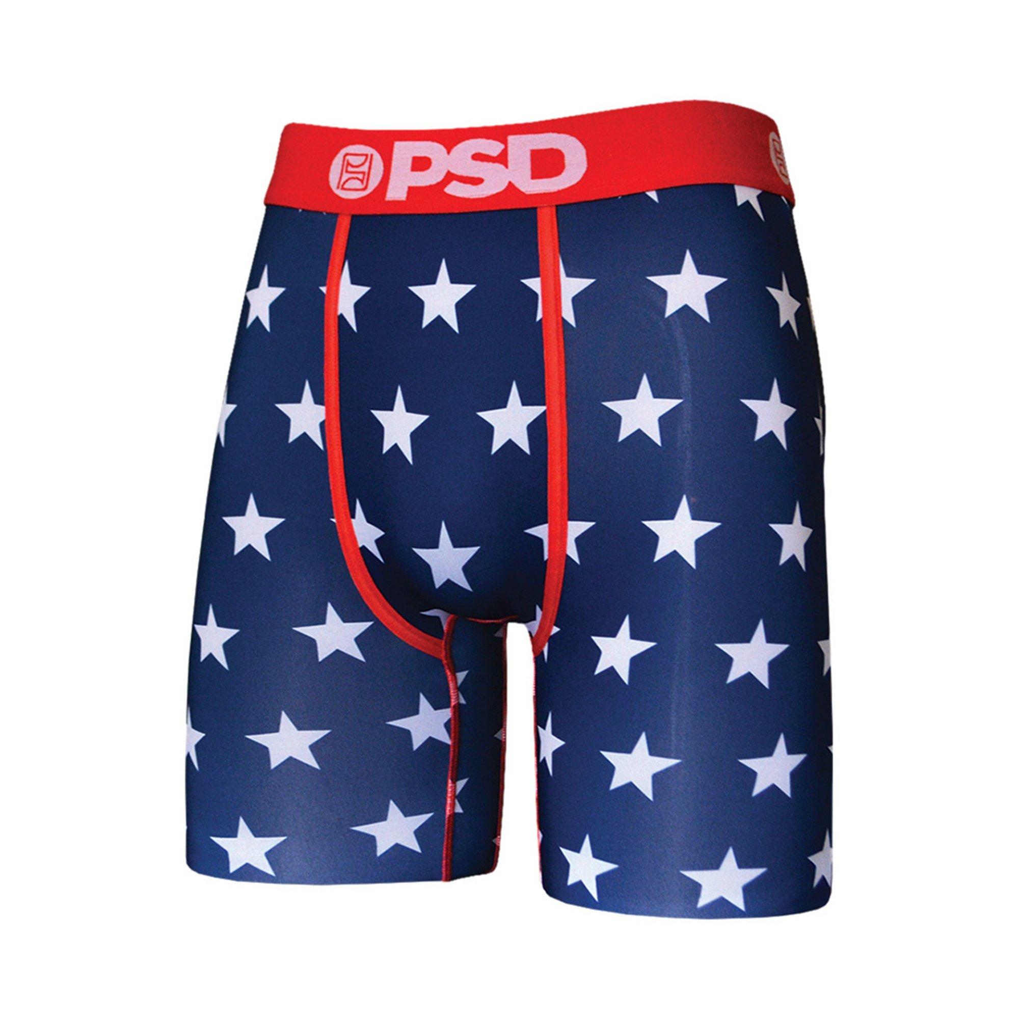 PSD Men's Star Spangle Underwear - WHITE/RED/BLUE Thumbnail View 3
