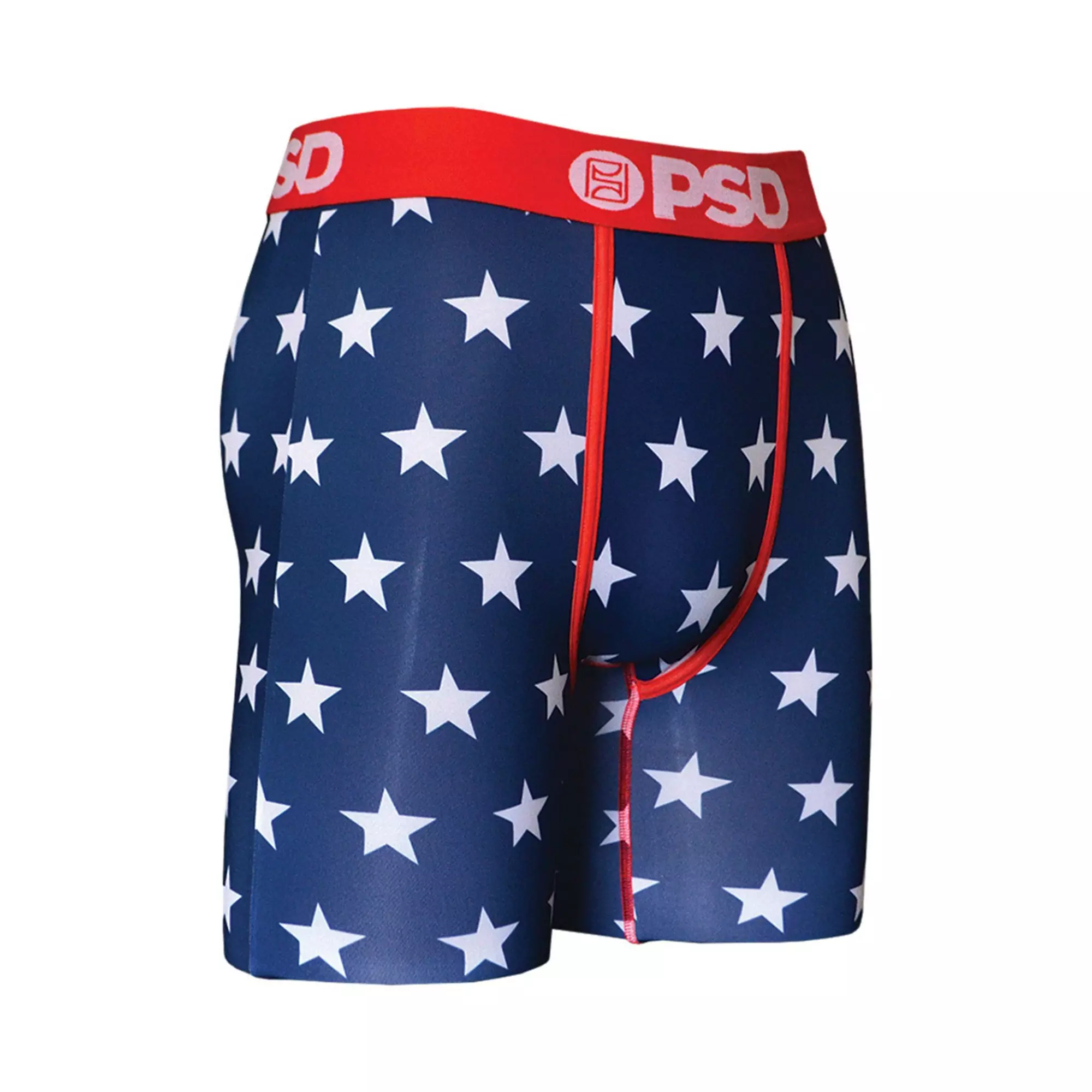PSD Men's Star Spangle Underwear - WHITE/RED/BLUE