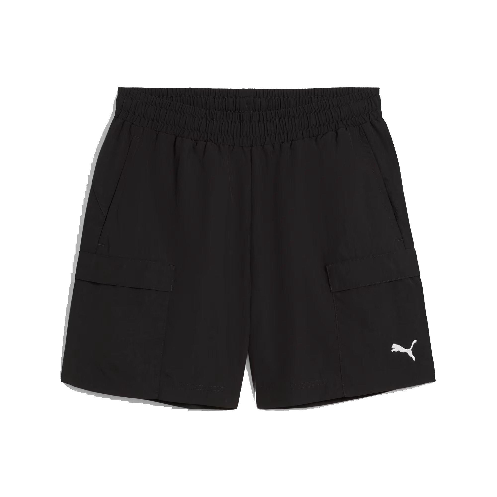 Puma Men's Wardrobe Essential Relaxed Cargo Shorts - BLACK