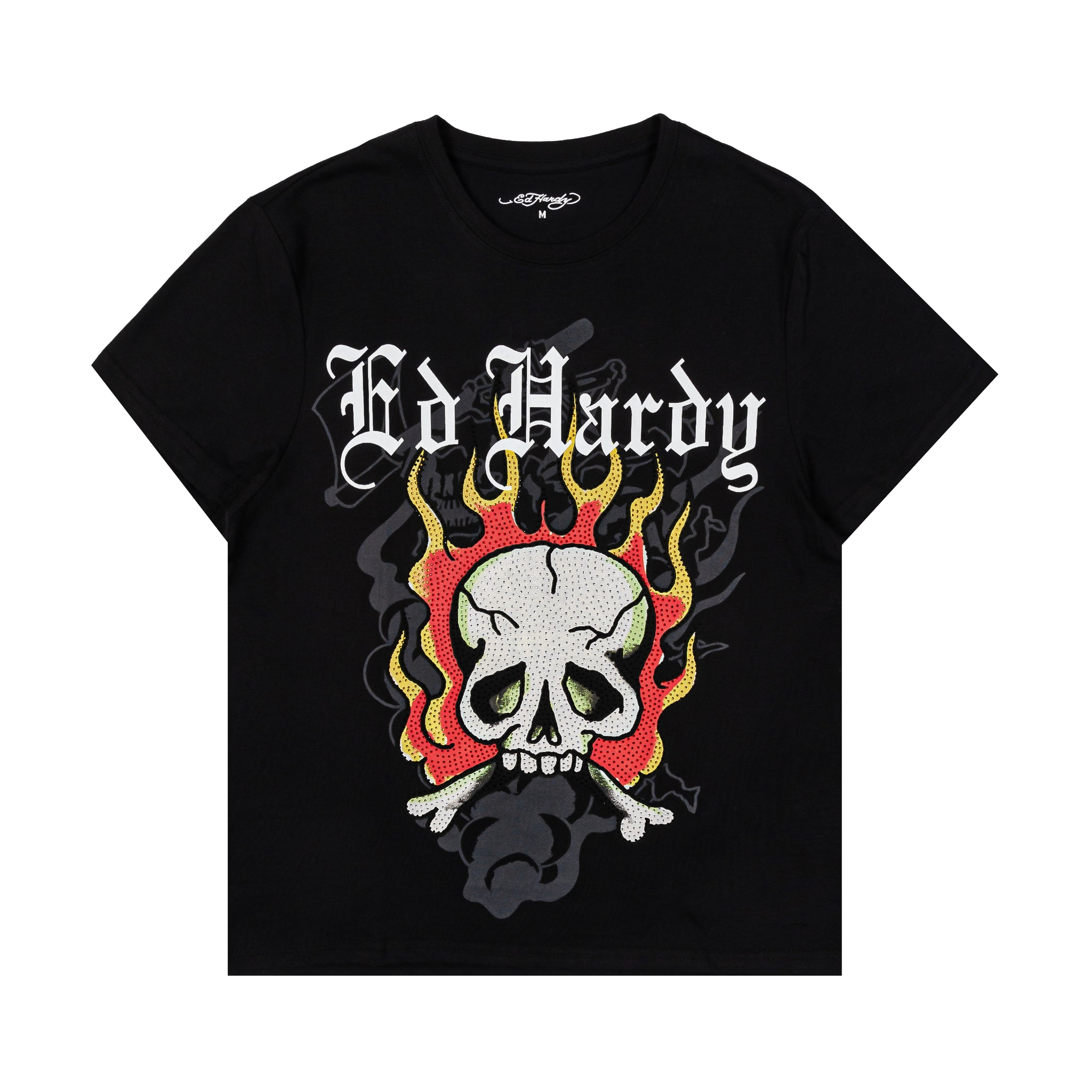 Ed Hardy Men's Graphic Skull Cotton Tee - Black