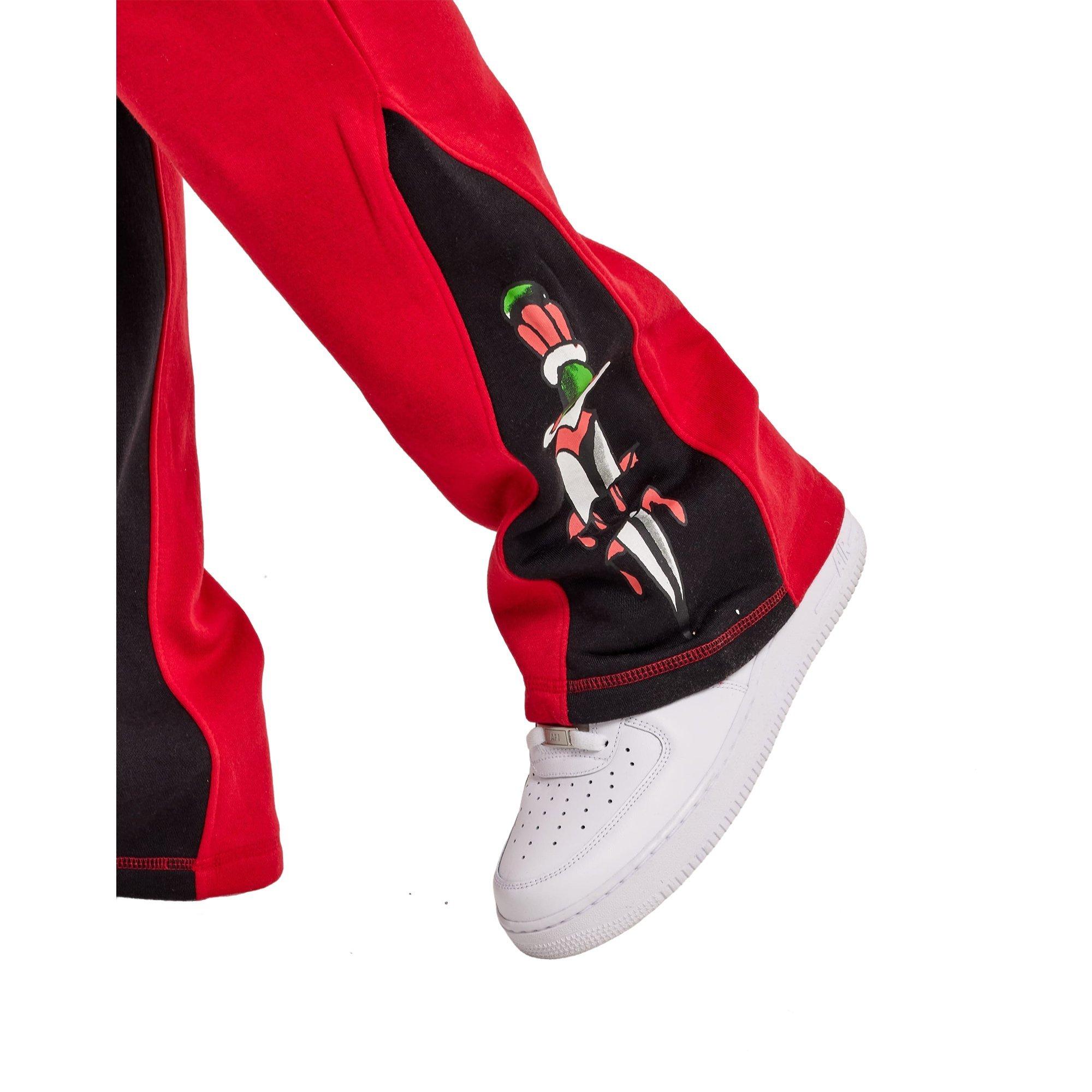 Ed Hardy Men's Eagle Tiger Bootcut Pants - RED Thumbnail View 3