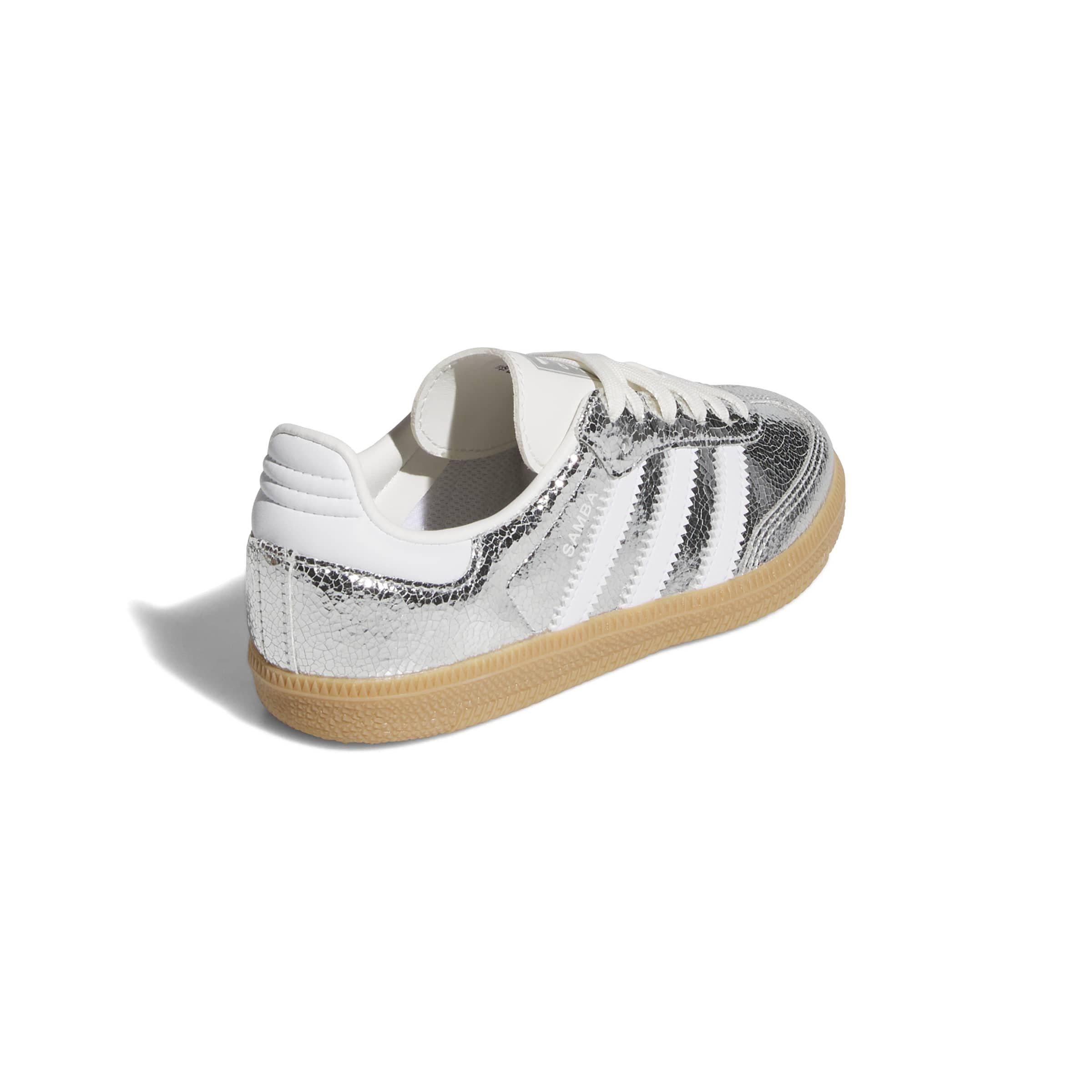 adidas Originals Samba OG Preschool Boys' "Silver Metallic/Ftwr White/Core White" Shoe