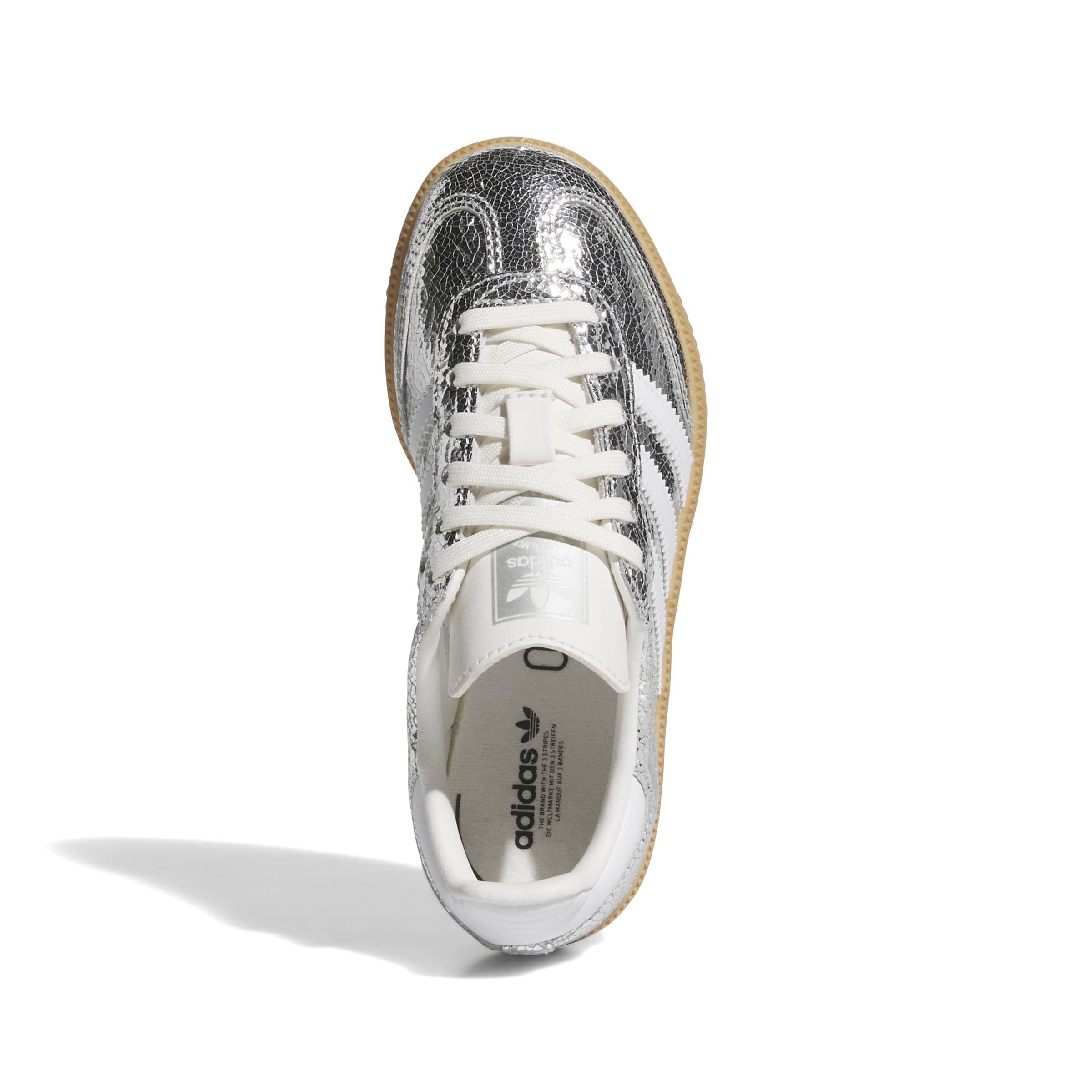 adidas Originals Samba OG Preschool Boys' "Silver Metallic/Ftwr White/Core White" Shoe